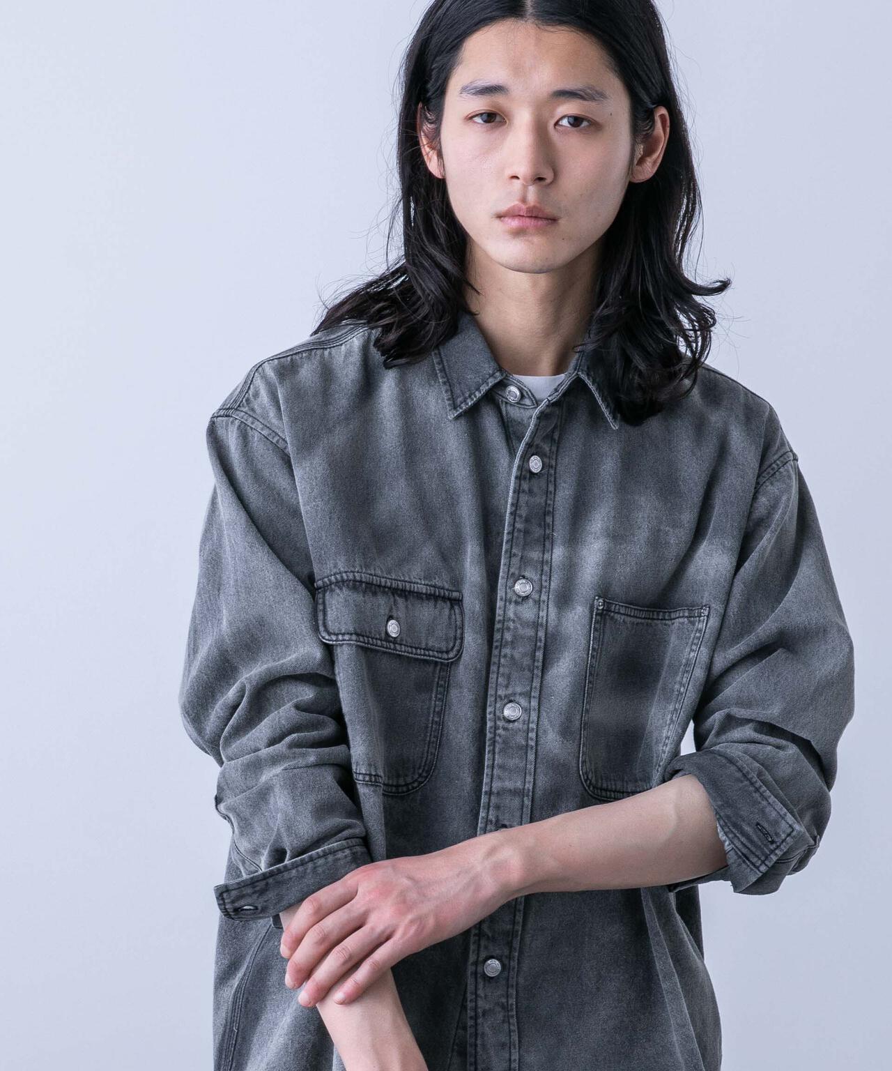 HOTEL PALACE（オテルパラス）」バイオブリーチデニムシャツ | NANO