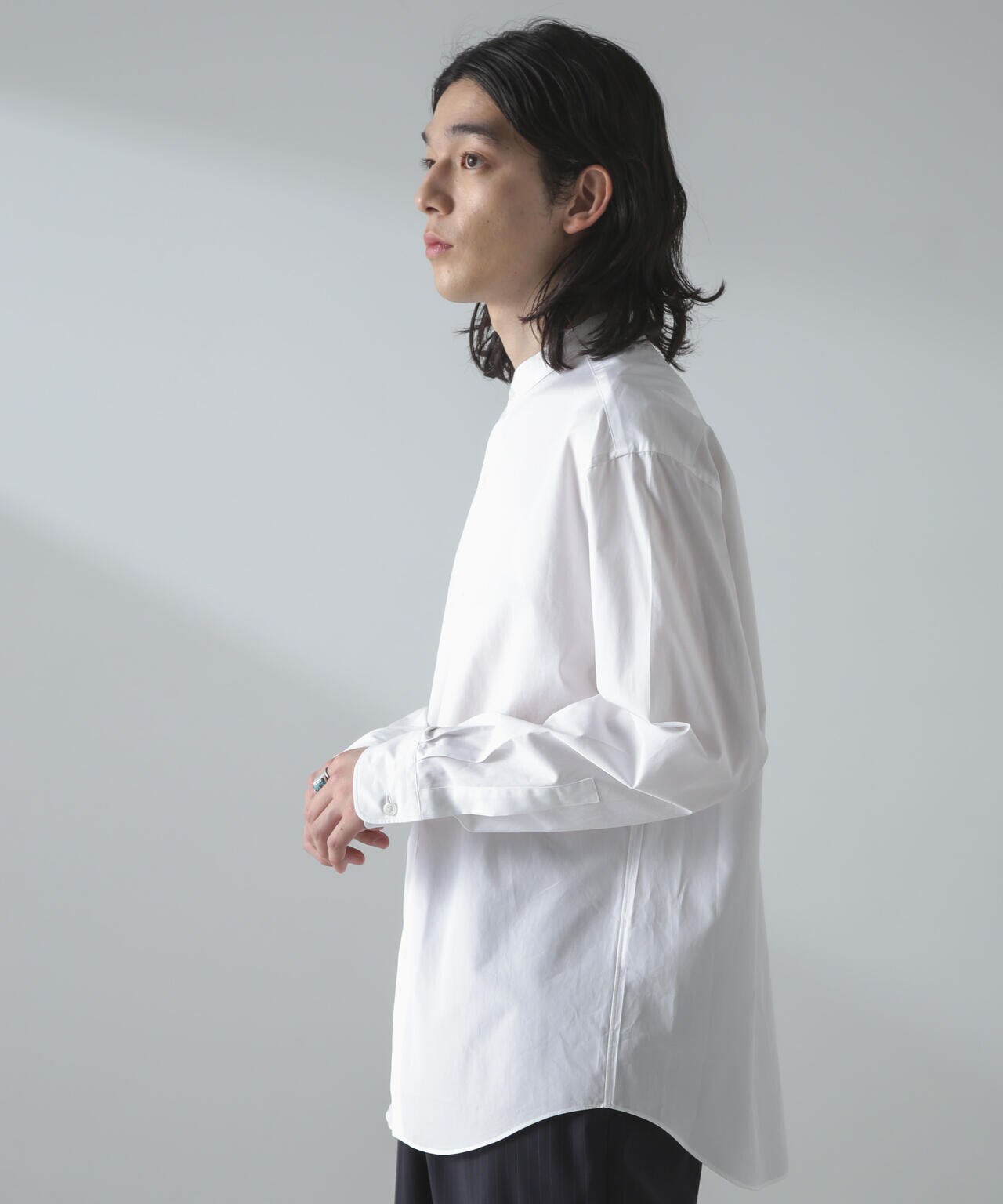 THOMAS MASONバンドカラーボクシーシャツ | NANO universe（ナノ