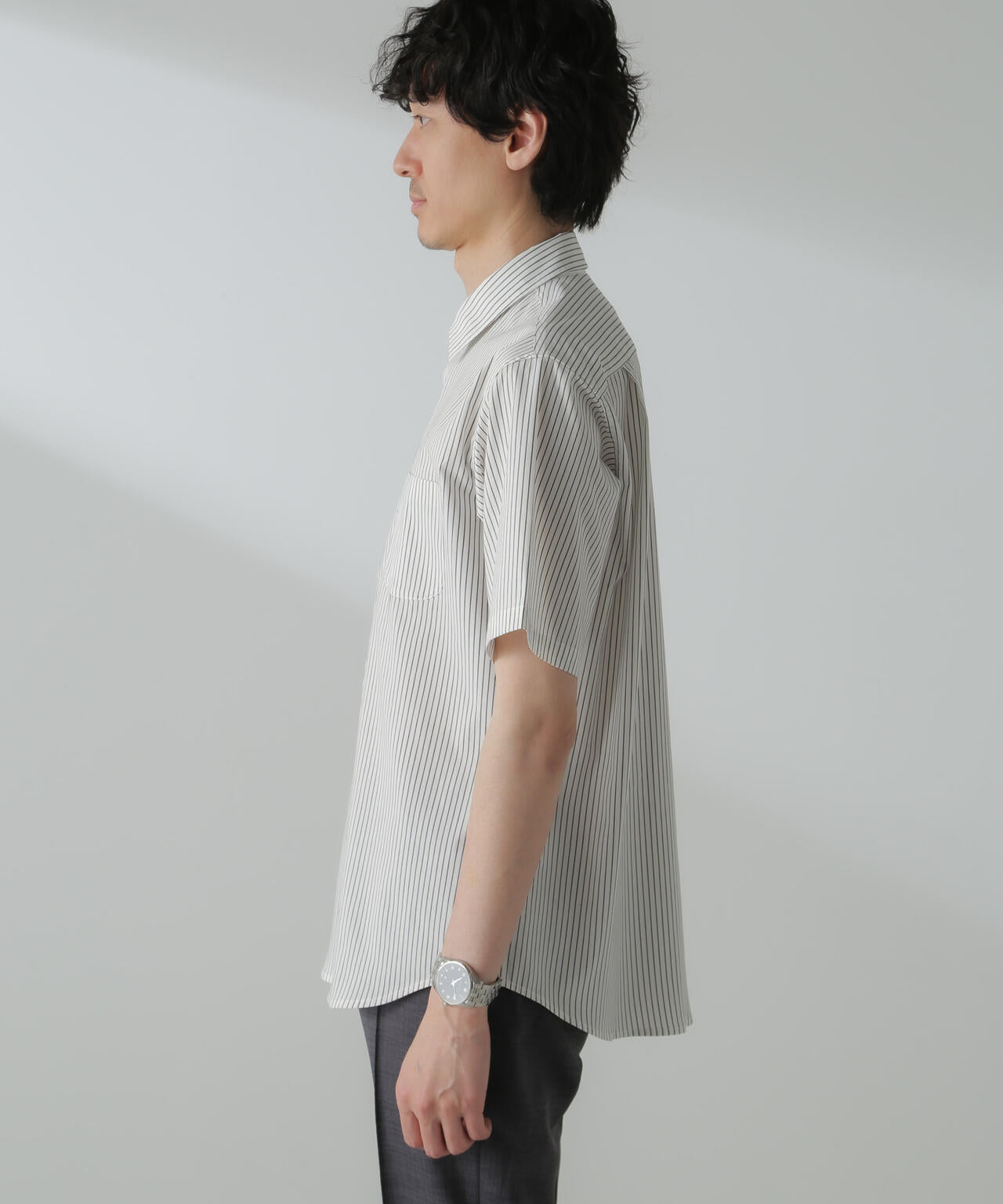 「ICE FLOW LINEN」バリエーションシャツ 半袖
