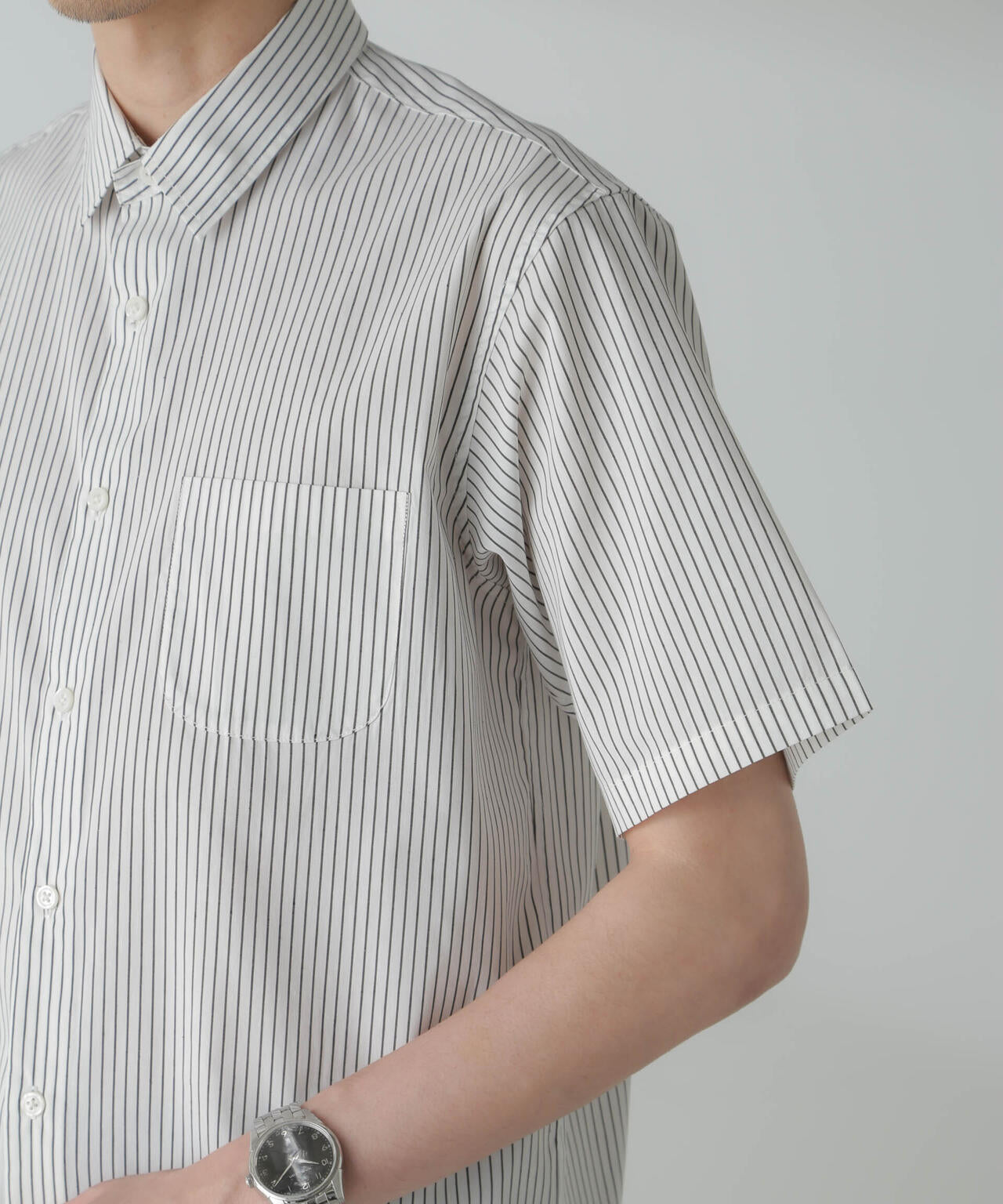 「ICE FLOW LINEN」バリエーションシャツ 半袖