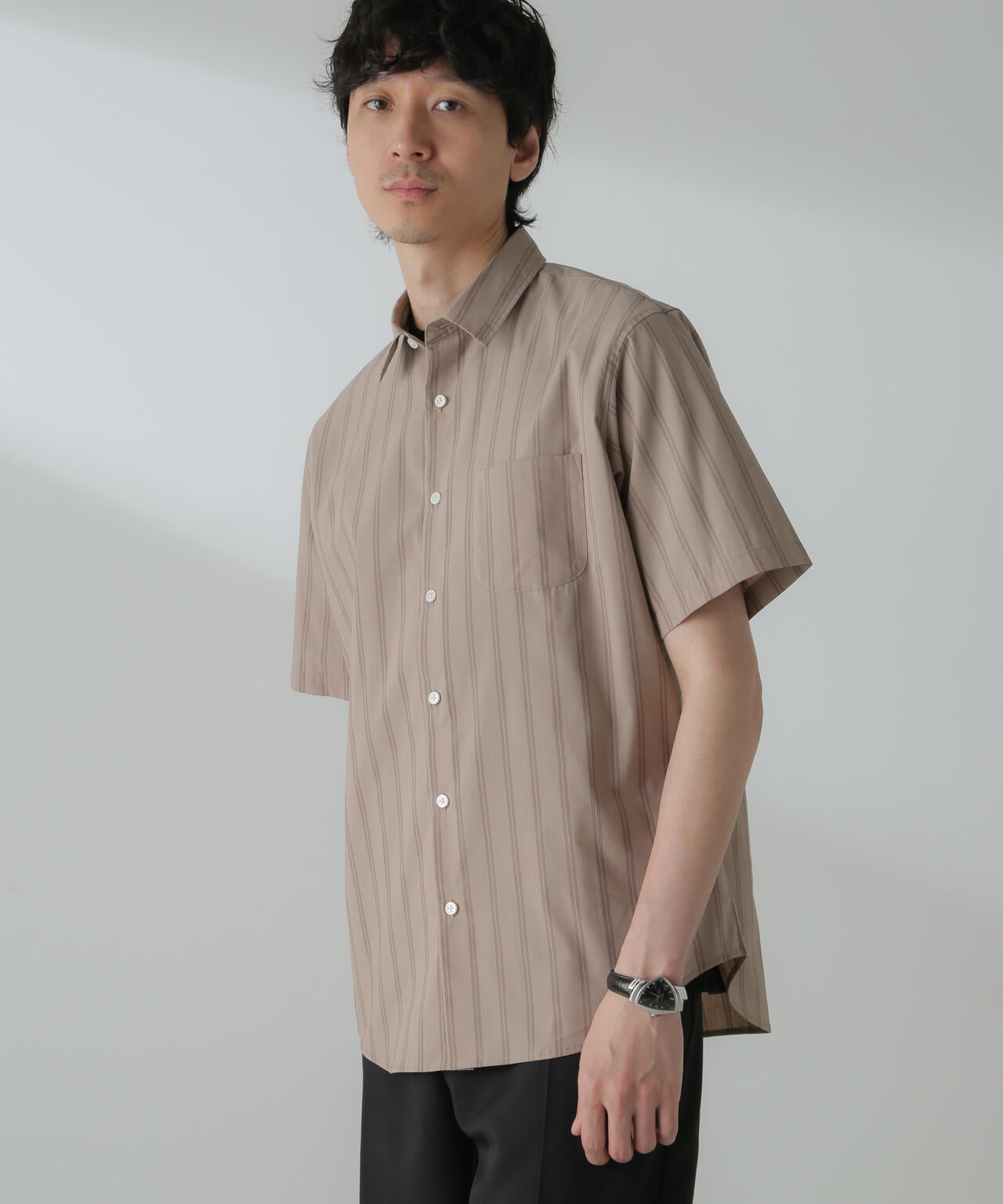 「ICE FLOW LINEN」バリエーションシャツ 半袖