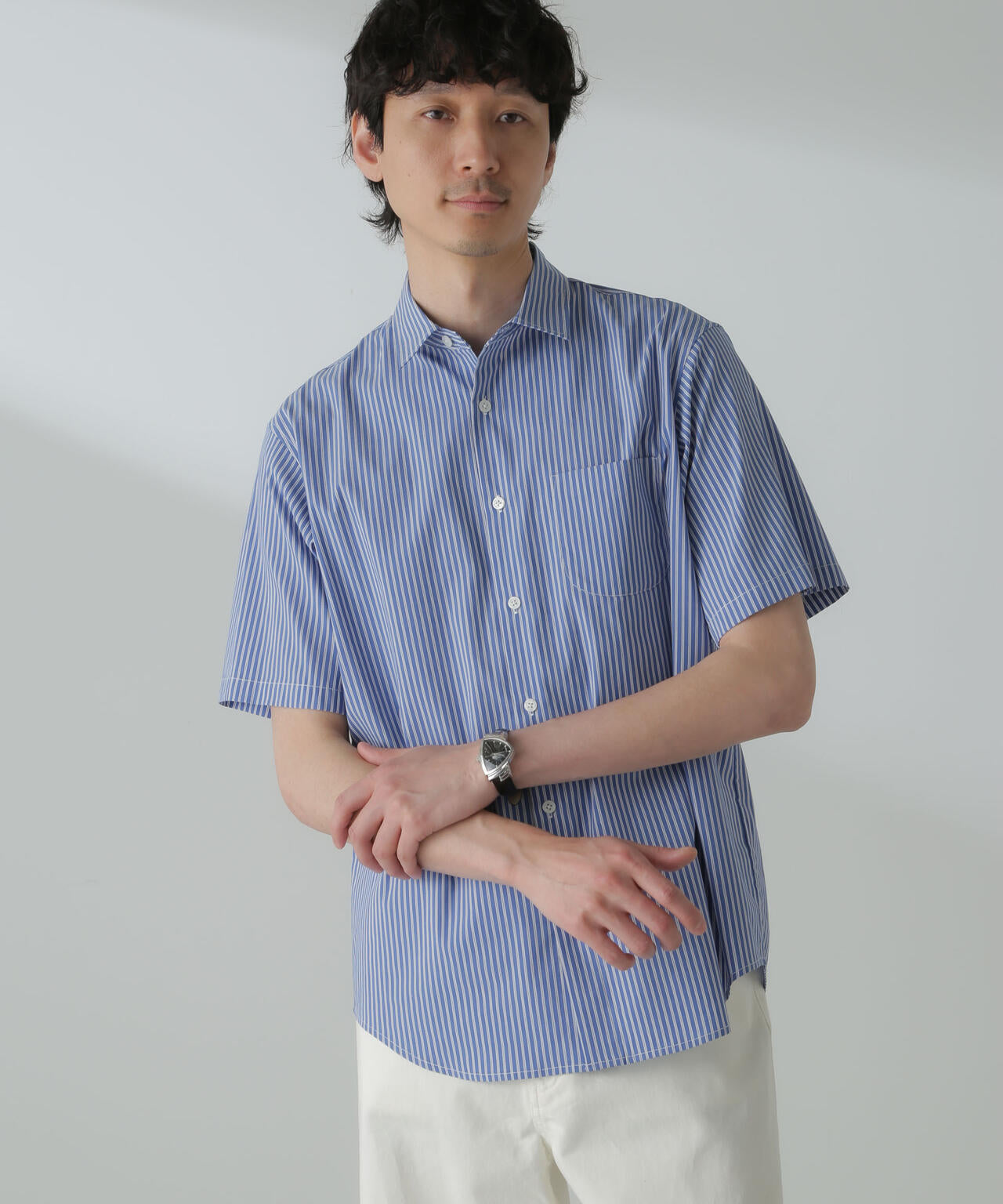 「ICE FLOW LINEN」バリエーションシャツ 半袖