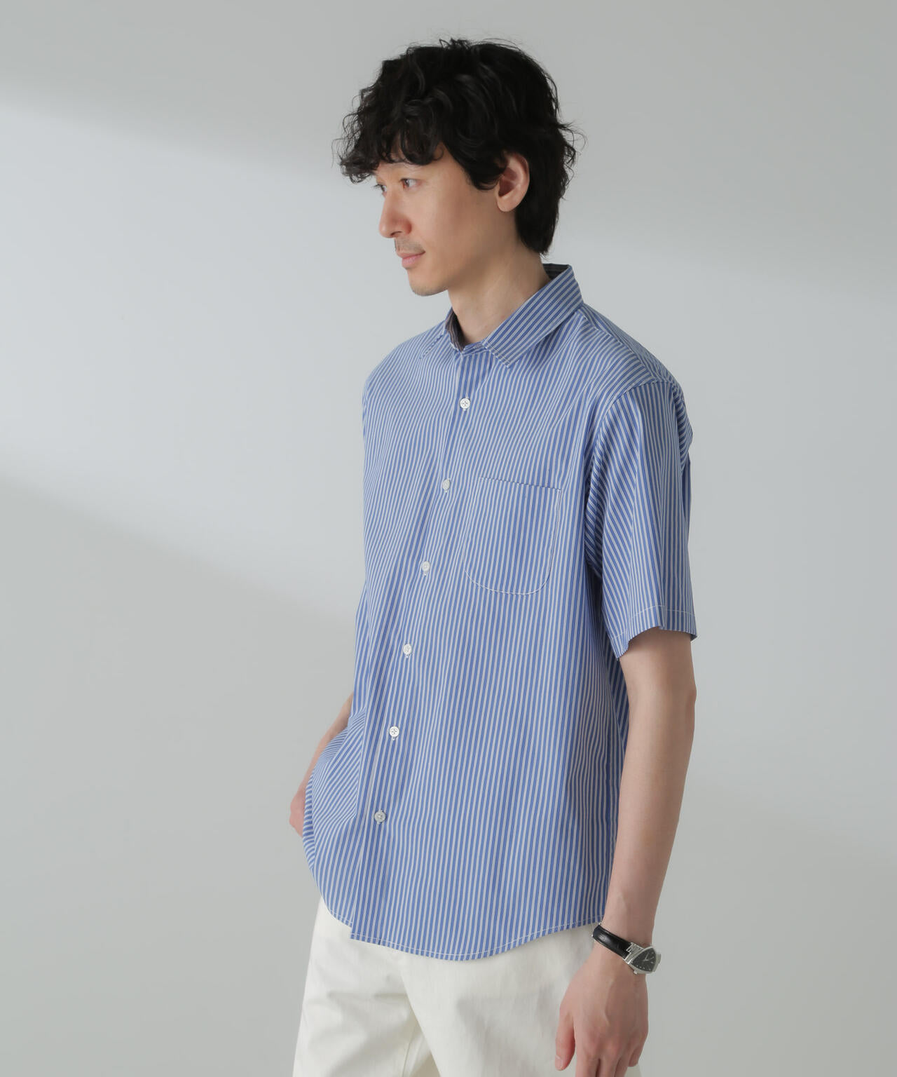 ICE FLOW LINEN」バリエーションシャツ 半袖 | NANO universe（ナノ