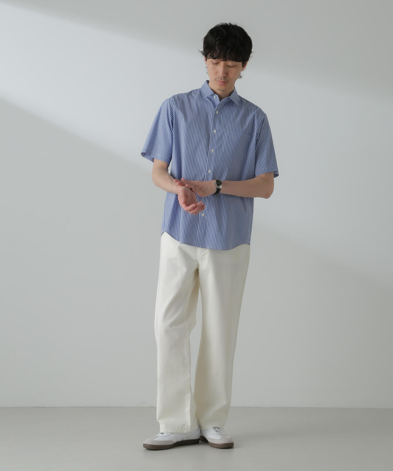 「ICE FLOW LINEN」バリエーションシャツ 半袖