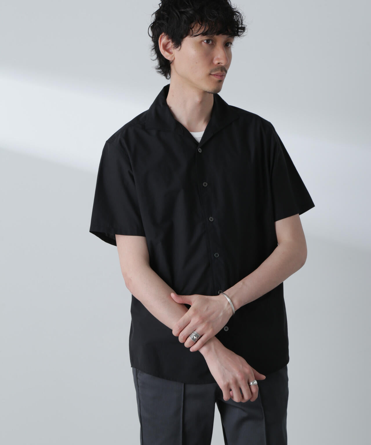 「MC」coveross(R)カッタウェイカラーシャツ(セットアップ可)