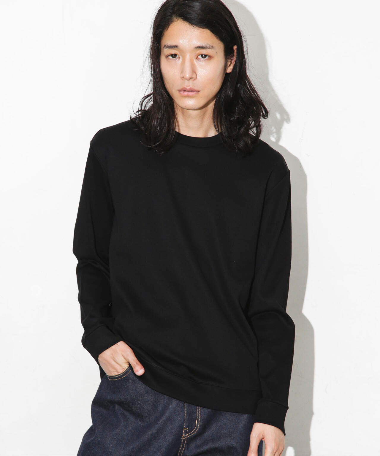｢FORMAL JERSEY｣クルーネックカットソー長袖