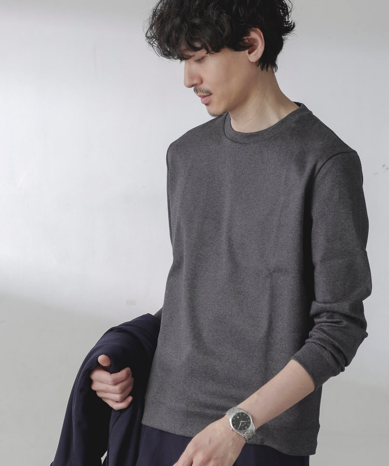 FORMAL JERSEY｣クルーネックカットソー長袖 | NANO universe（ナノ