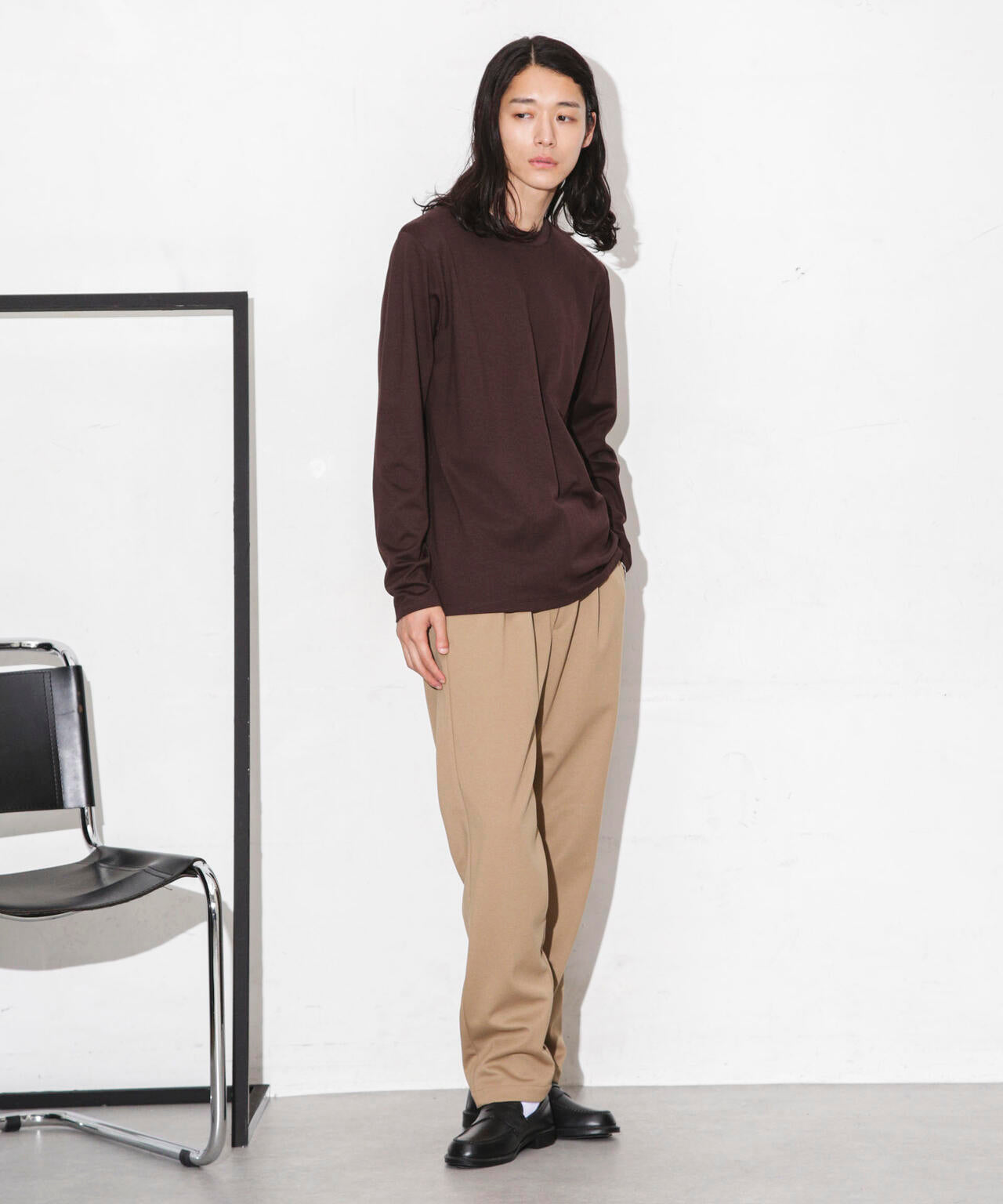 Anti Soaked 汗染み防止 クルーネックTシャツ長袖