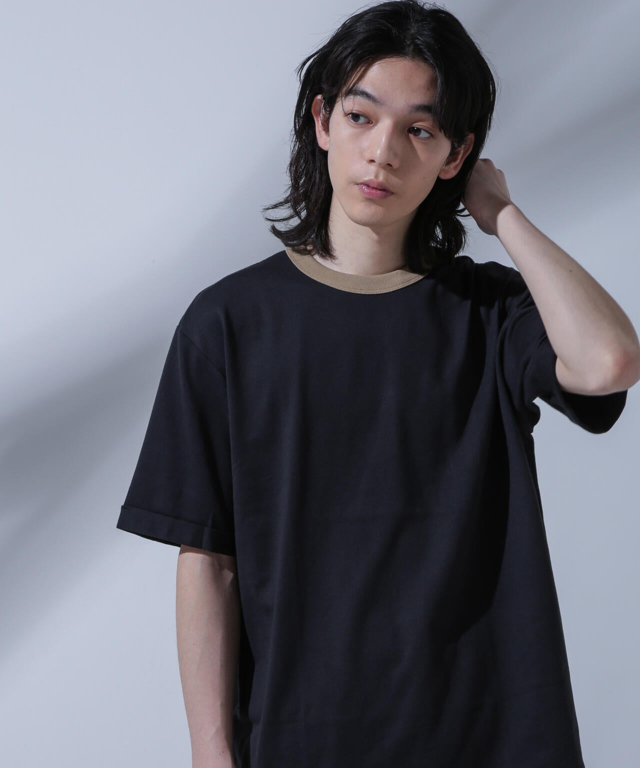 Anti Soaked 汗染み防止 リンガーネックTシャツ