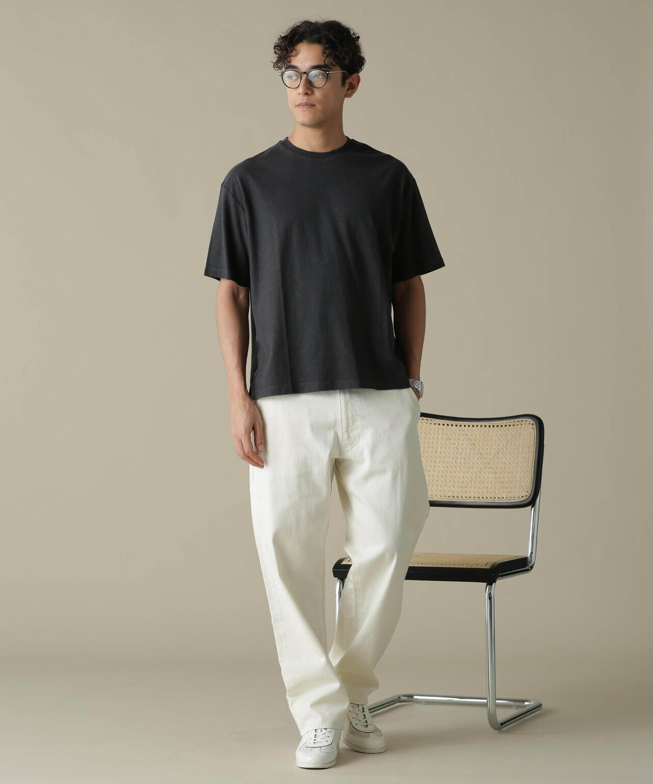 「NJ/CLUB」HOMESTOCK ガーメントダイコットンヘンプTシャツ
