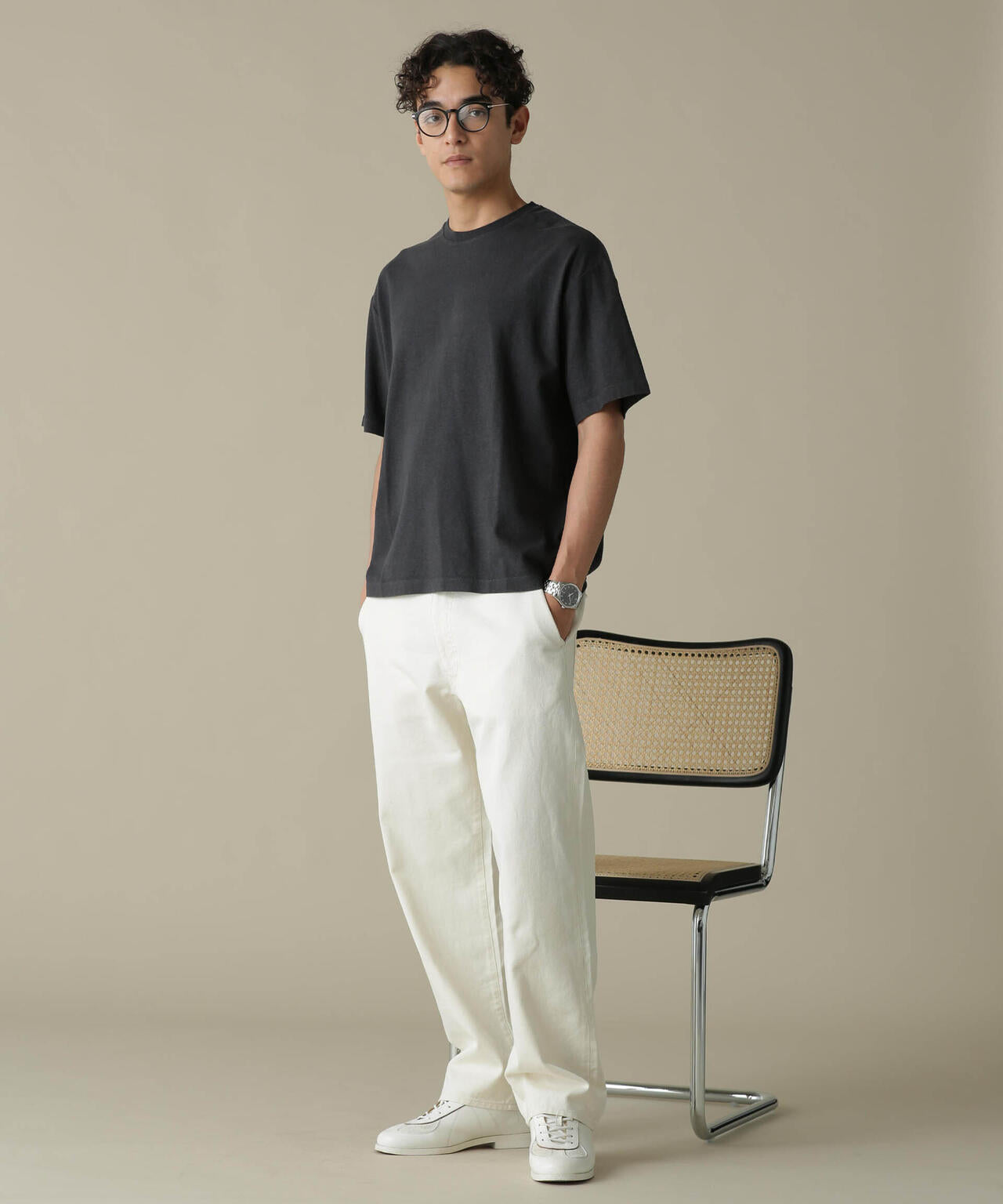 「NJ/CLUB」HOMESTOCK ガーメントダイコットンヘンプTシャツ