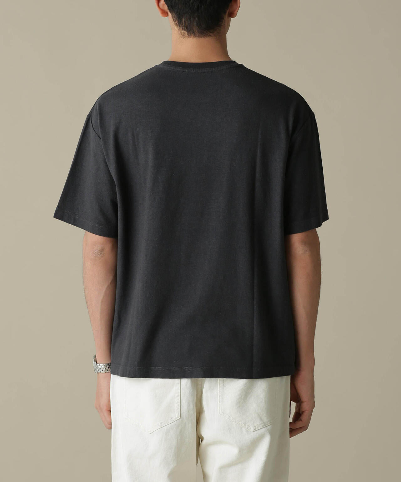 「NJ/CLUB」HOMESTOCK ガーメントダイコットンヘンプTシャツ