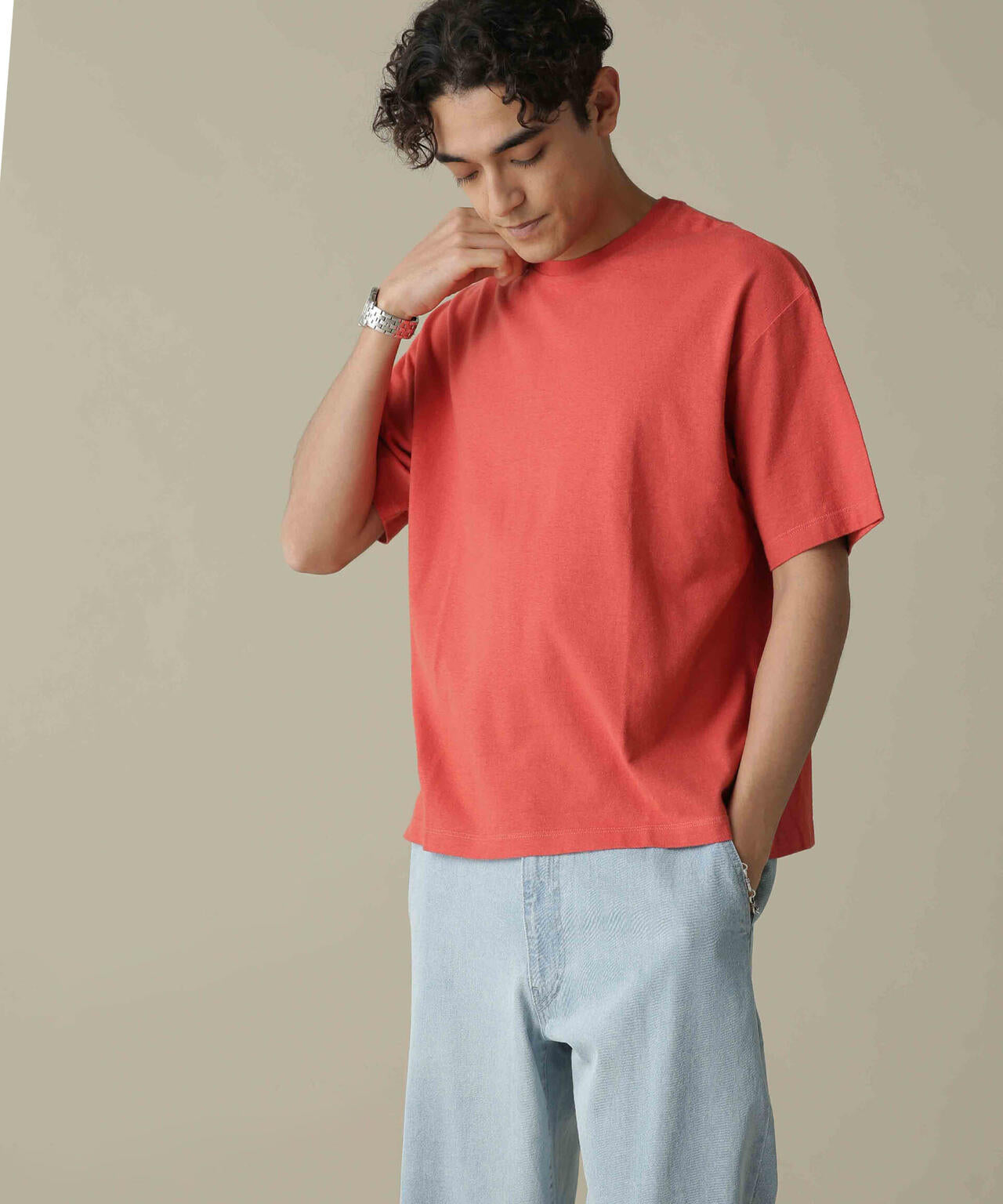 「NJ/CLUB」HOMESTOCK ガーメントダイコットンヘンプTシャツ