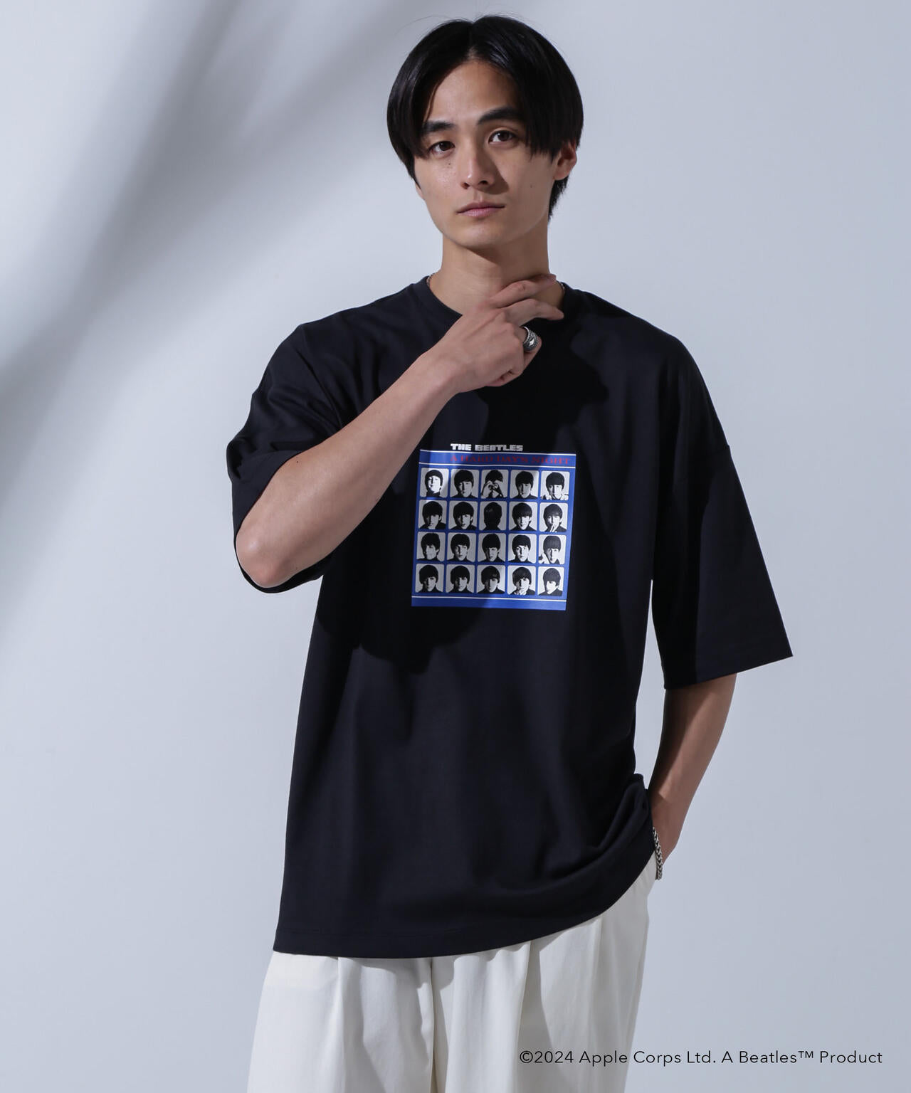 GOOD ROCK SPEED×Anti Soaked(R)  汗染み防止 「THE BEATLES」3 クルーネックビッグTシャツ