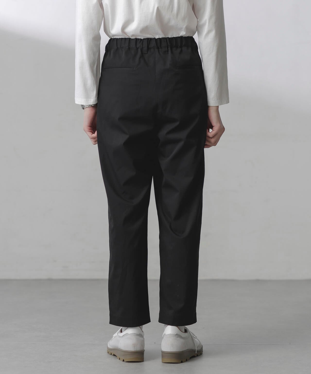 コットンライクツイルツータックテーパードイージーパンツ | NANO