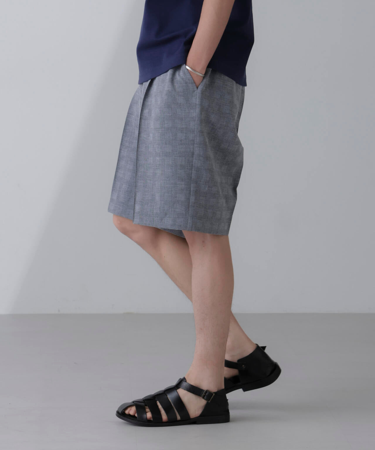 「N SHORTS」ショーツ  シャドーグレンチェック