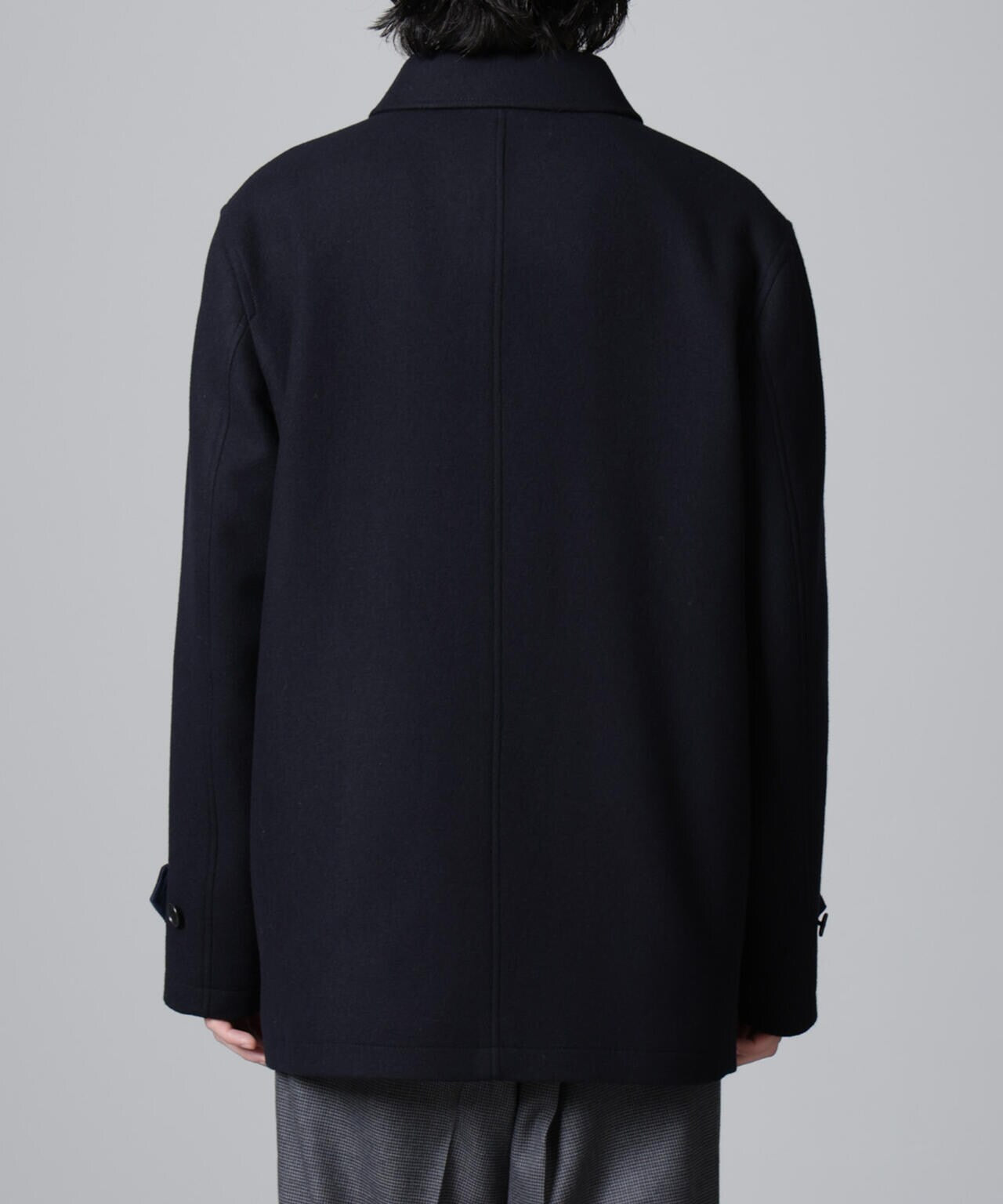 ウールカシミヤ二重織りメルトンカーコート | NANO universe（ナノ