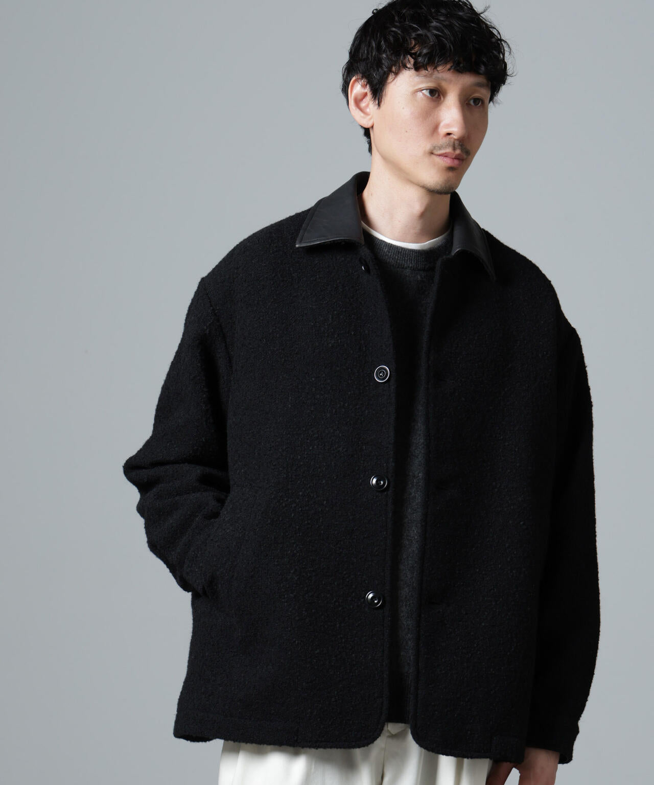 ループヤーンミックス バーンジャケット | NANO universe（ナノ