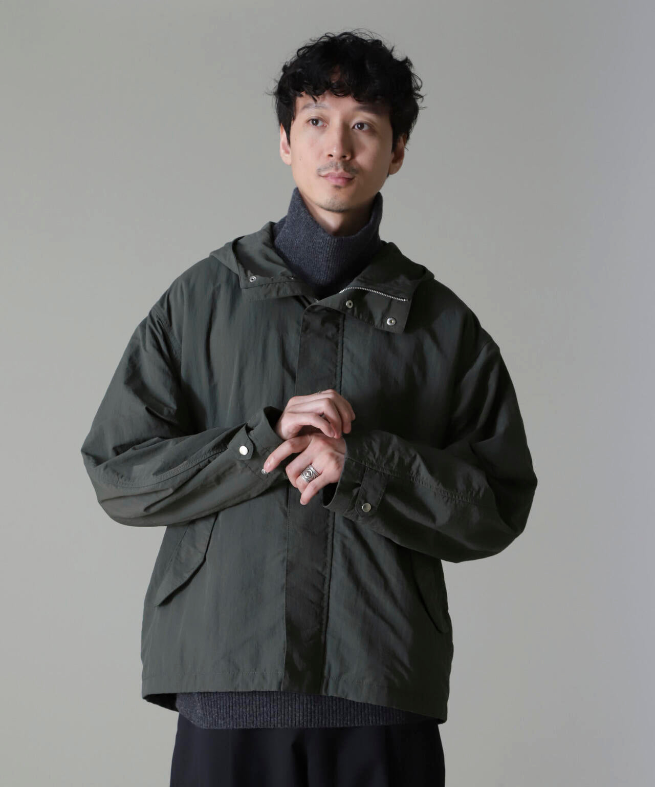 水溶性ボンディング撥水ショートモッズコート(セットアップ可) | NANO