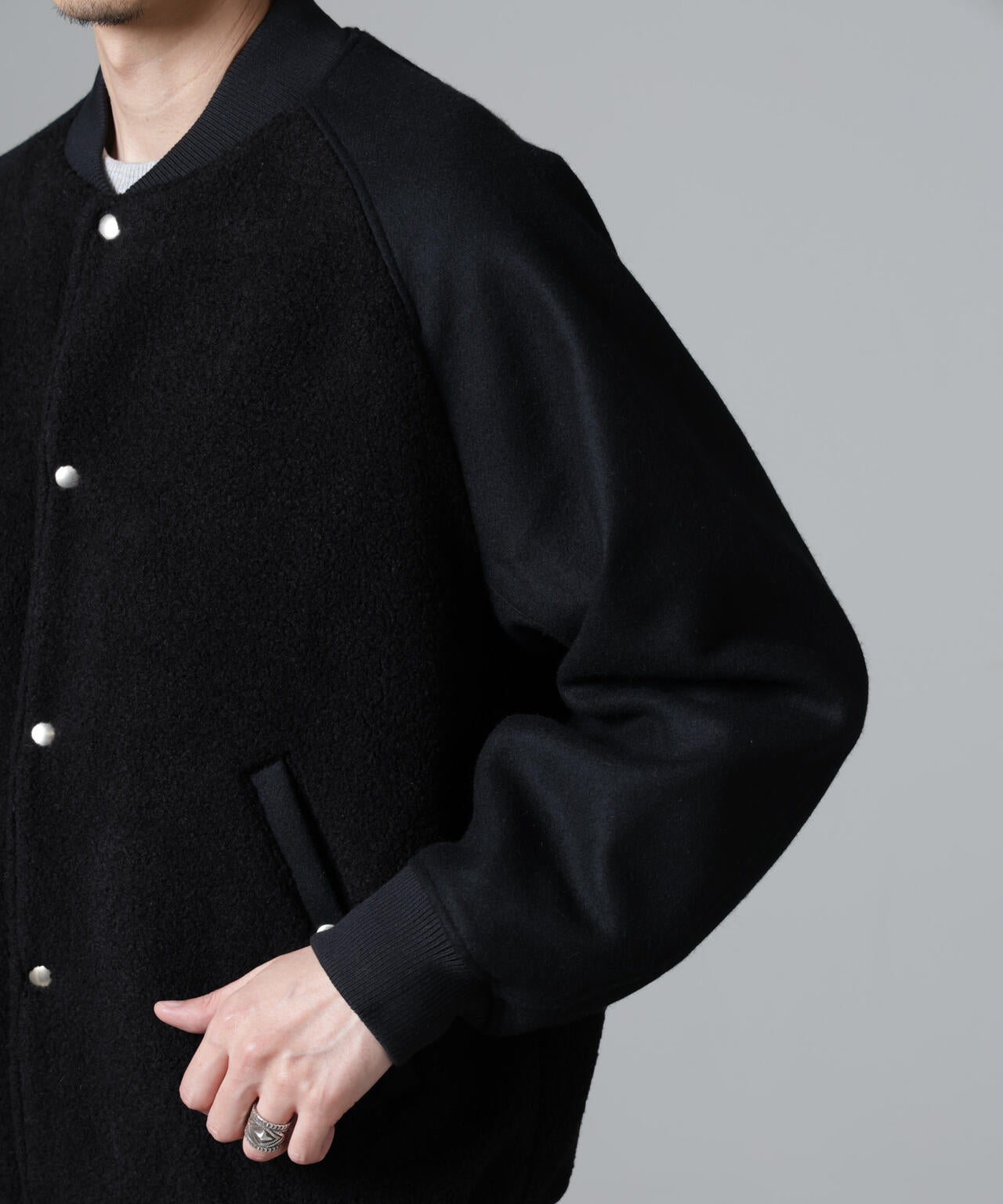 ブークレーパネルバーシティージャケット | NANO universe（ナノ