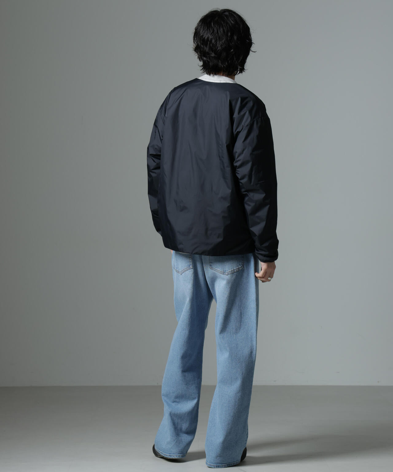 MC」coveross(R)TECH WARM 裏フリース ノーカラーブルゾン | NANO