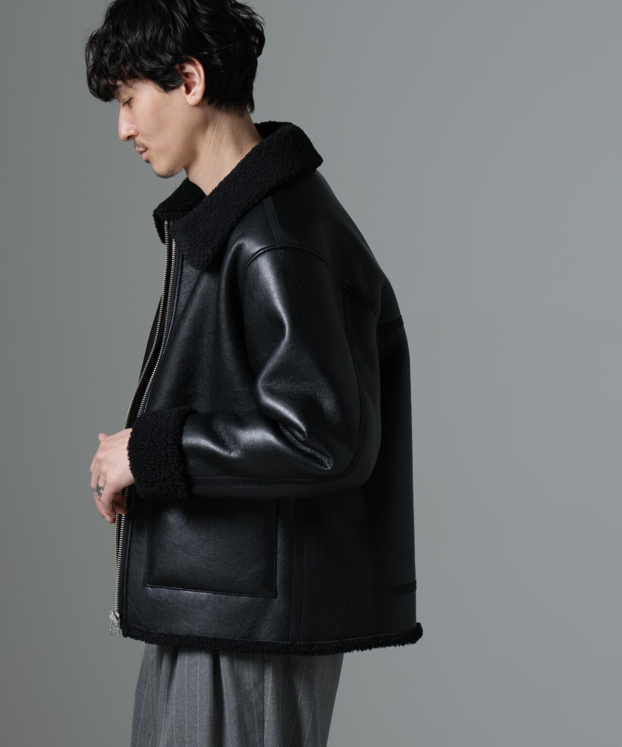 Bｰ3ボアブルゾン | NANO universe（ナノ・ユニバース） ｜【公式】通販