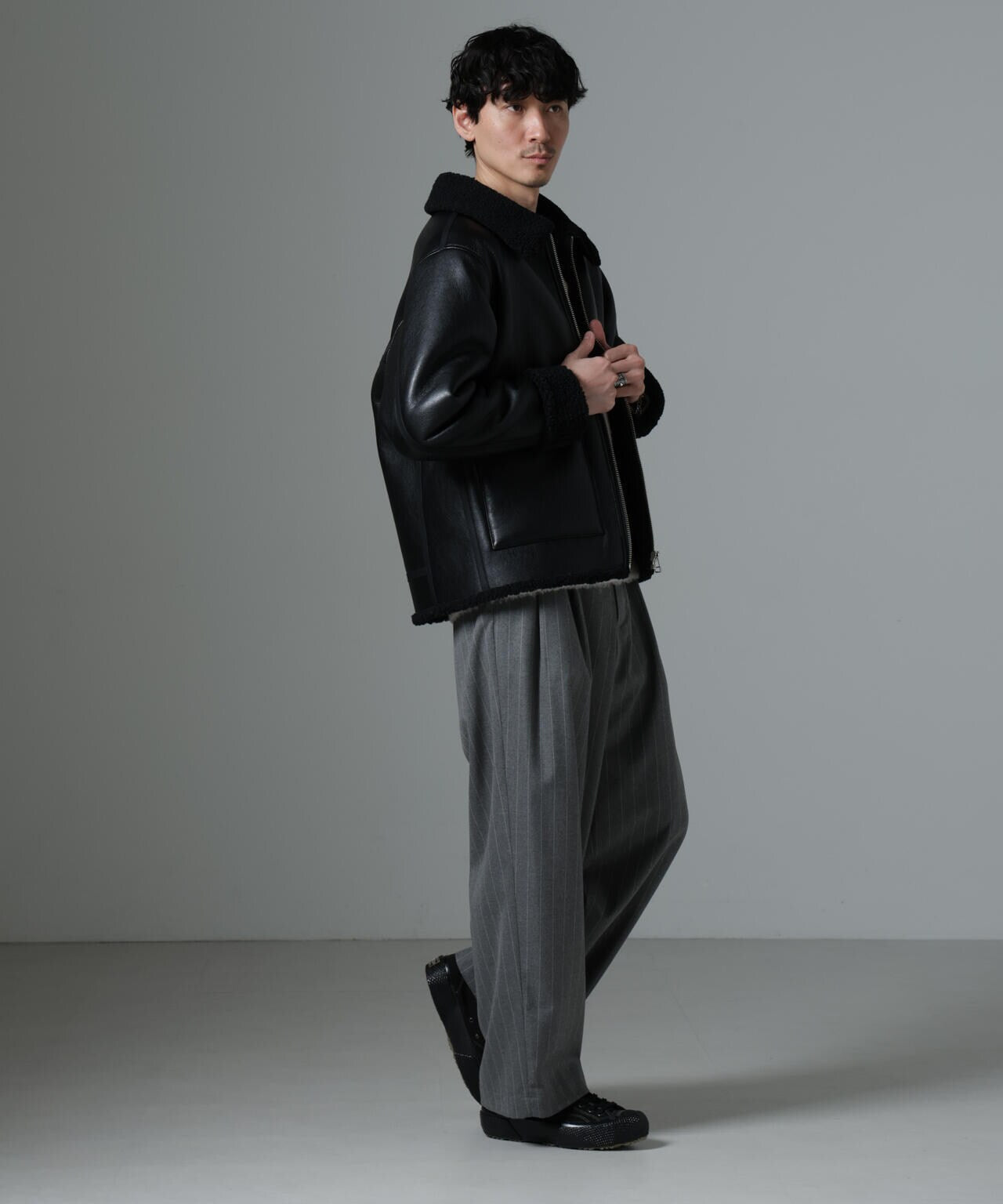 ジャケット・アウター UA nano universe united tokyo STUDIOUS UNITED TOKYO ジャケット ノーカラージャケット 「STUDIOUS