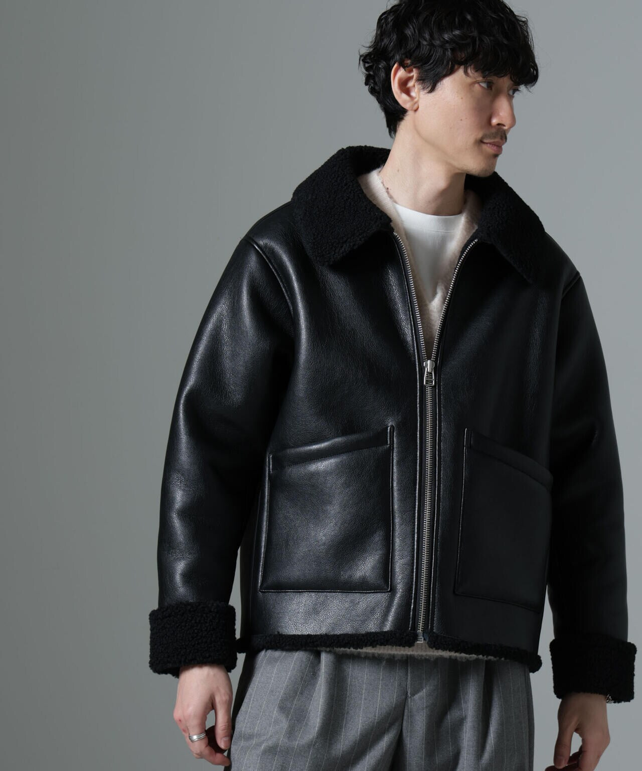 Bｰ3ボアブルゾン | NANO universe（ナノ・ユニバース） ｜【公式