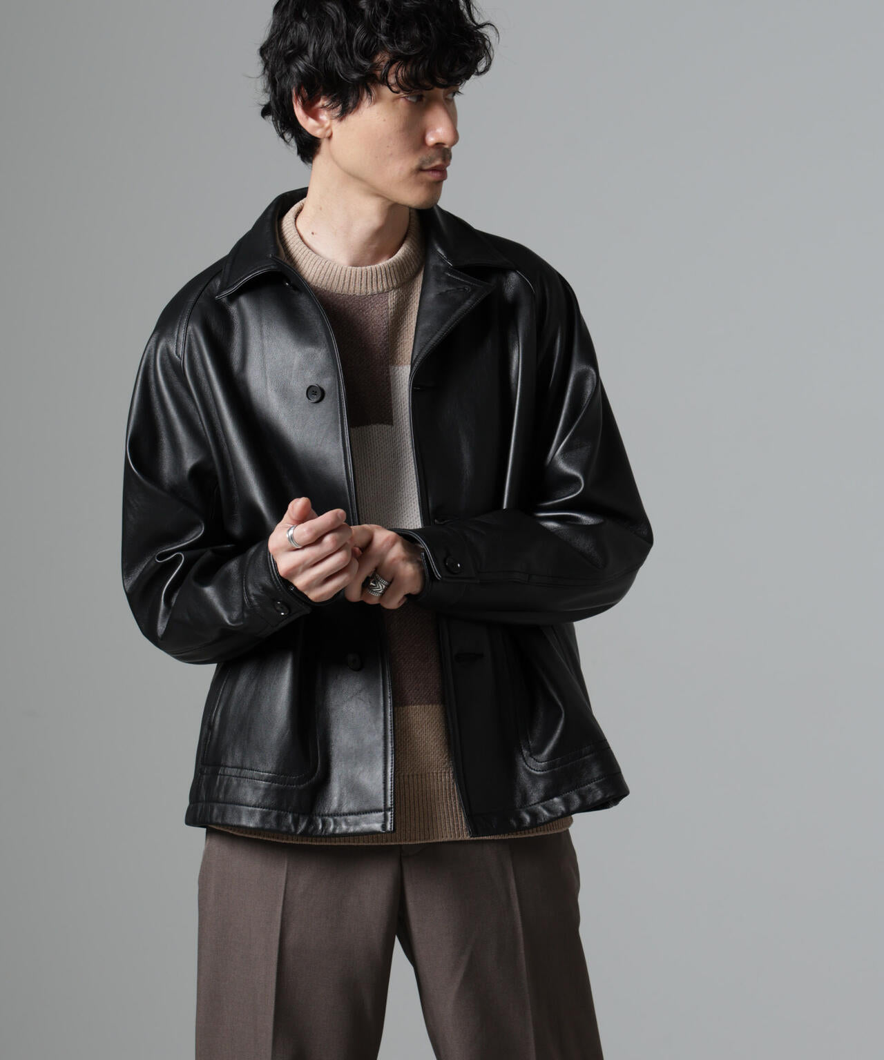 ライトラムナッパオープンカラージャケット | NANO universe（ナノ