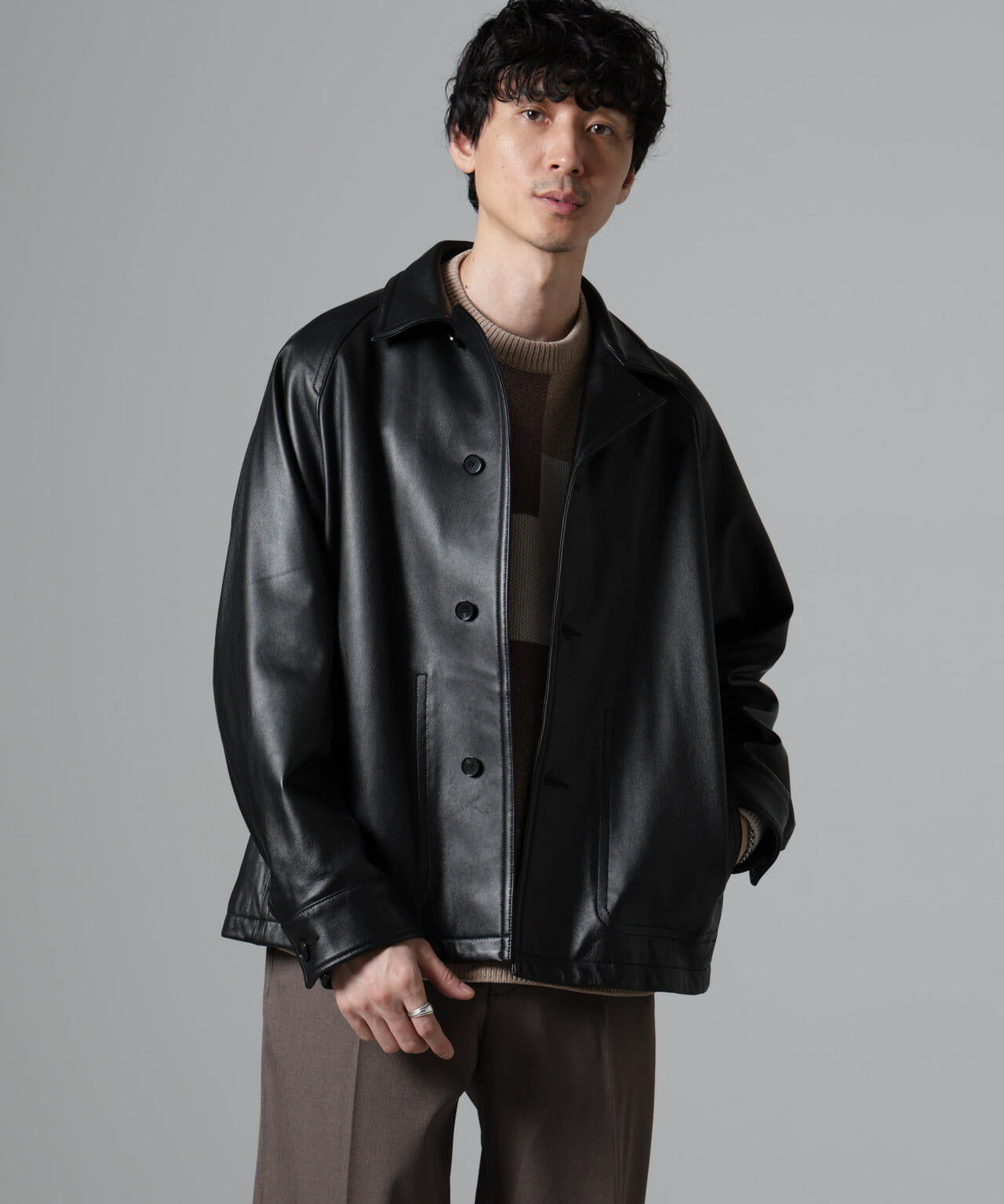 ライトラムナッパオープンカラージャケット | NANO universe（ナノ