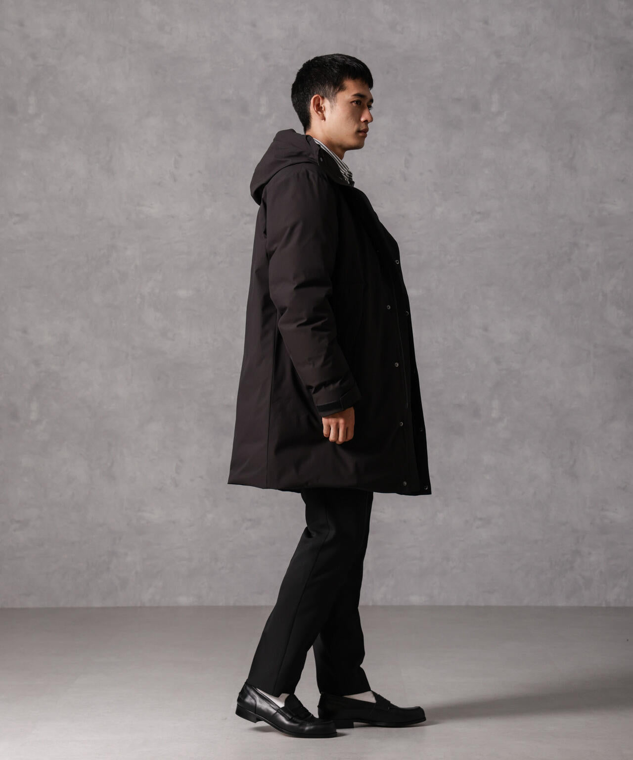 ひよこっこ様　　ナノユニバース　西川ダウン　黒38 西川ダウン(R)」ソロテックスAラインダウン | NANO universe