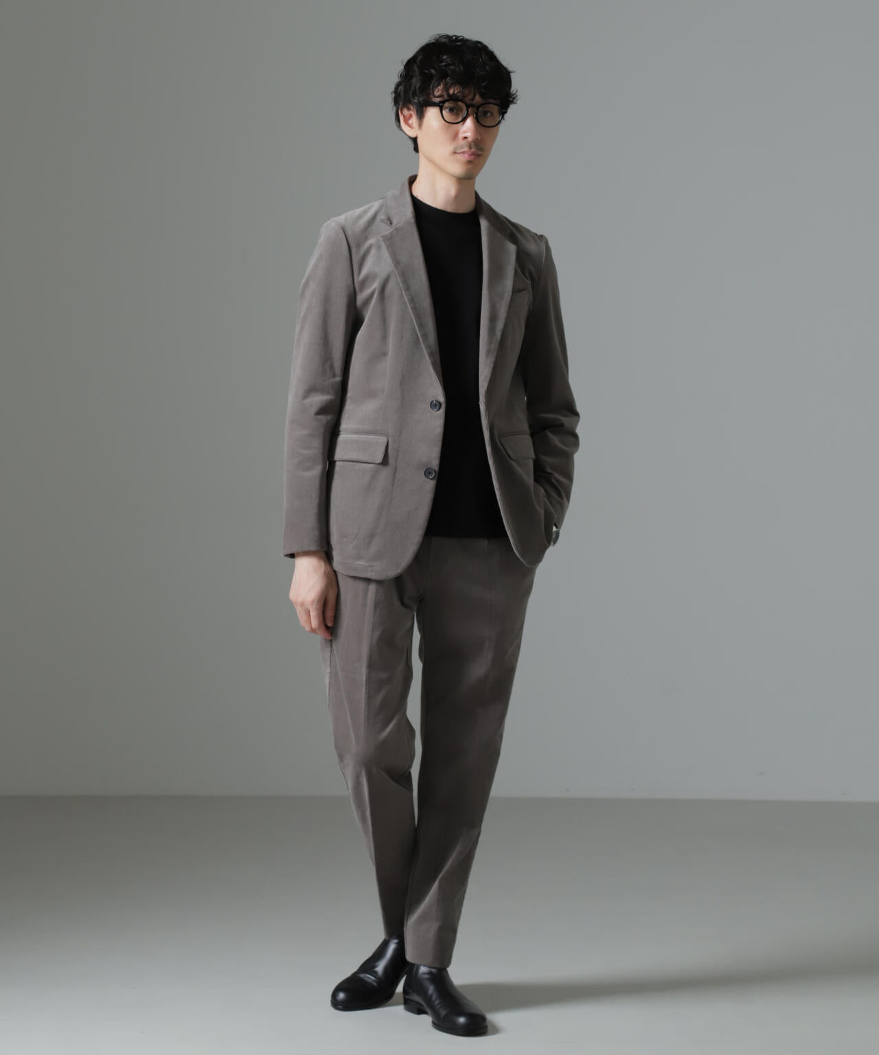 美品　ナノユニバース コーデュロイ セットアップ ブラウン　L NANO universe｜TECUNE テックコーデュロイブルゾン