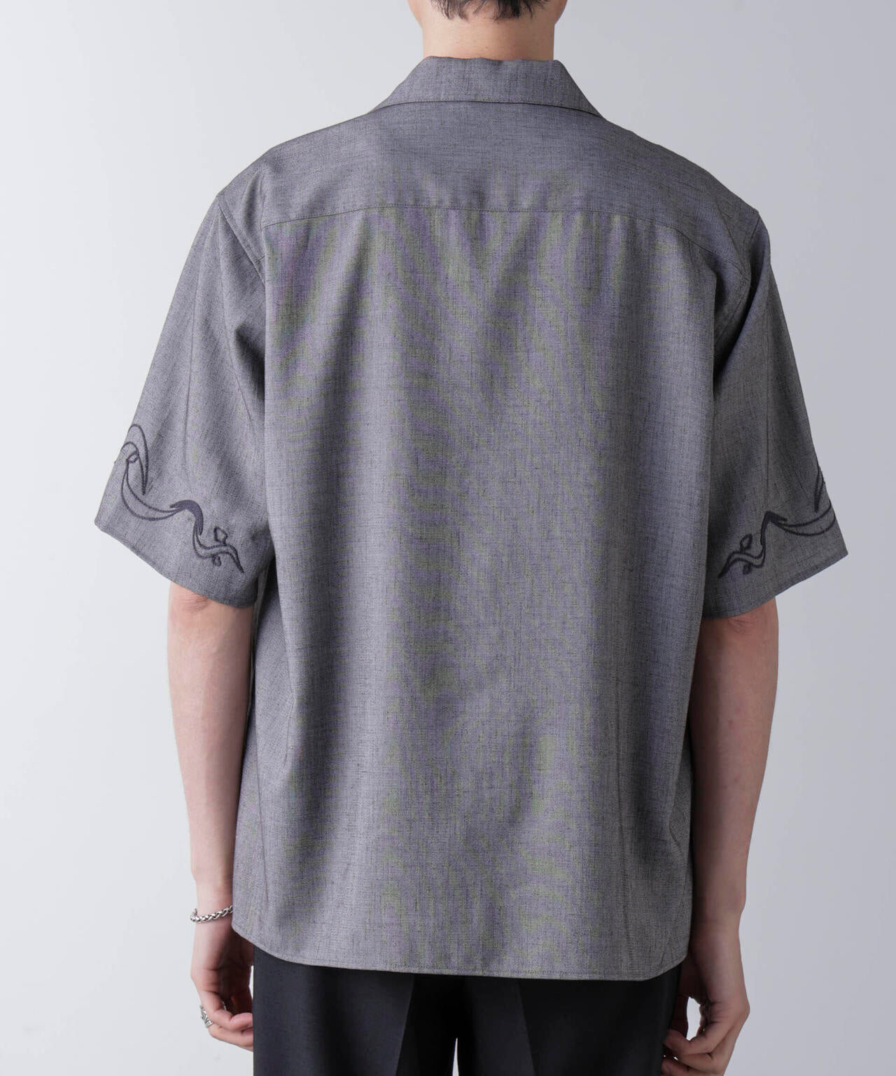 チェーン刺繍オープンカラーシャツ | NANO universe（ナノ