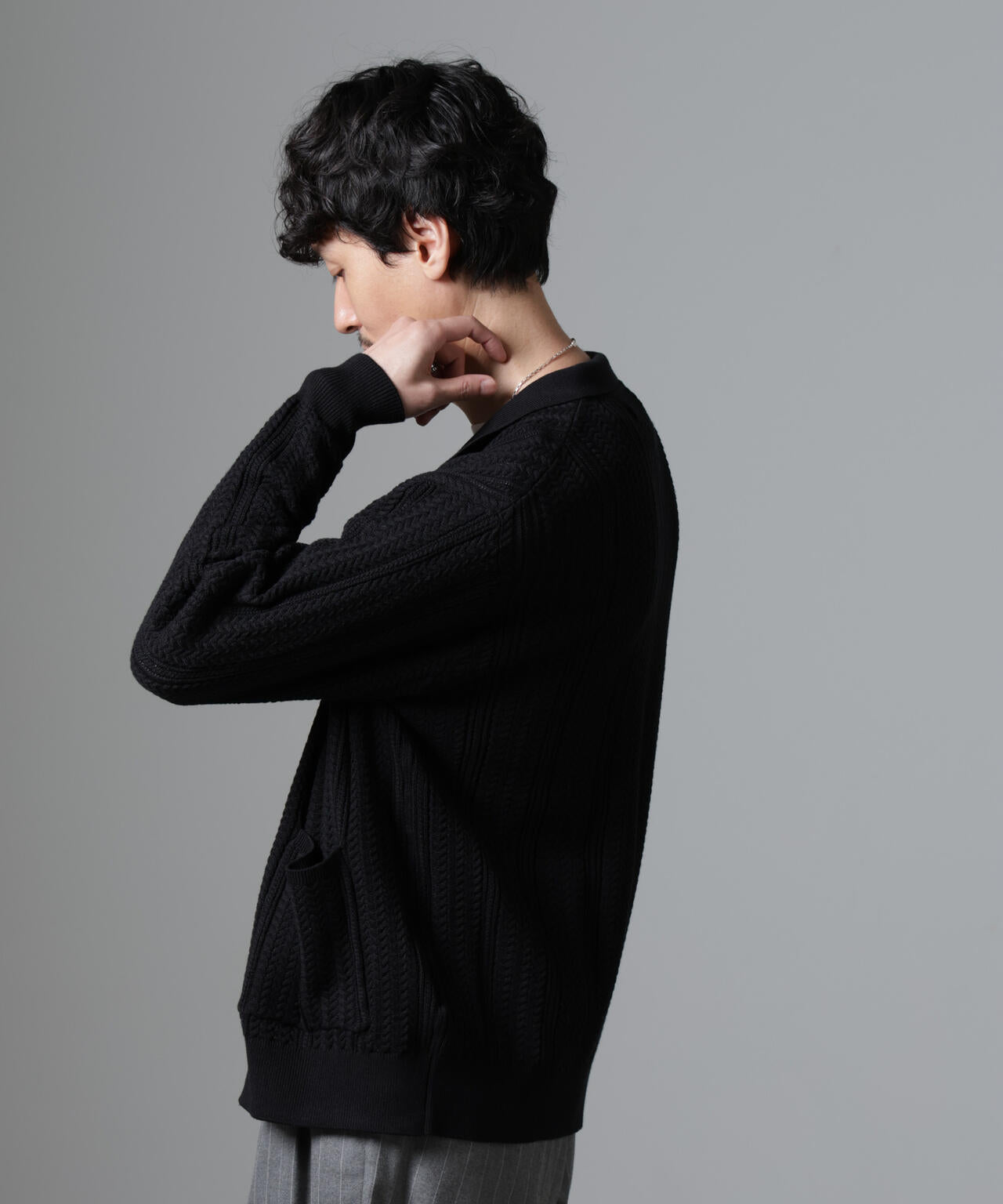 8on8 ニットカーディガン ケーブルニットカーディガン | NANO universe（ナノ・ユニバース