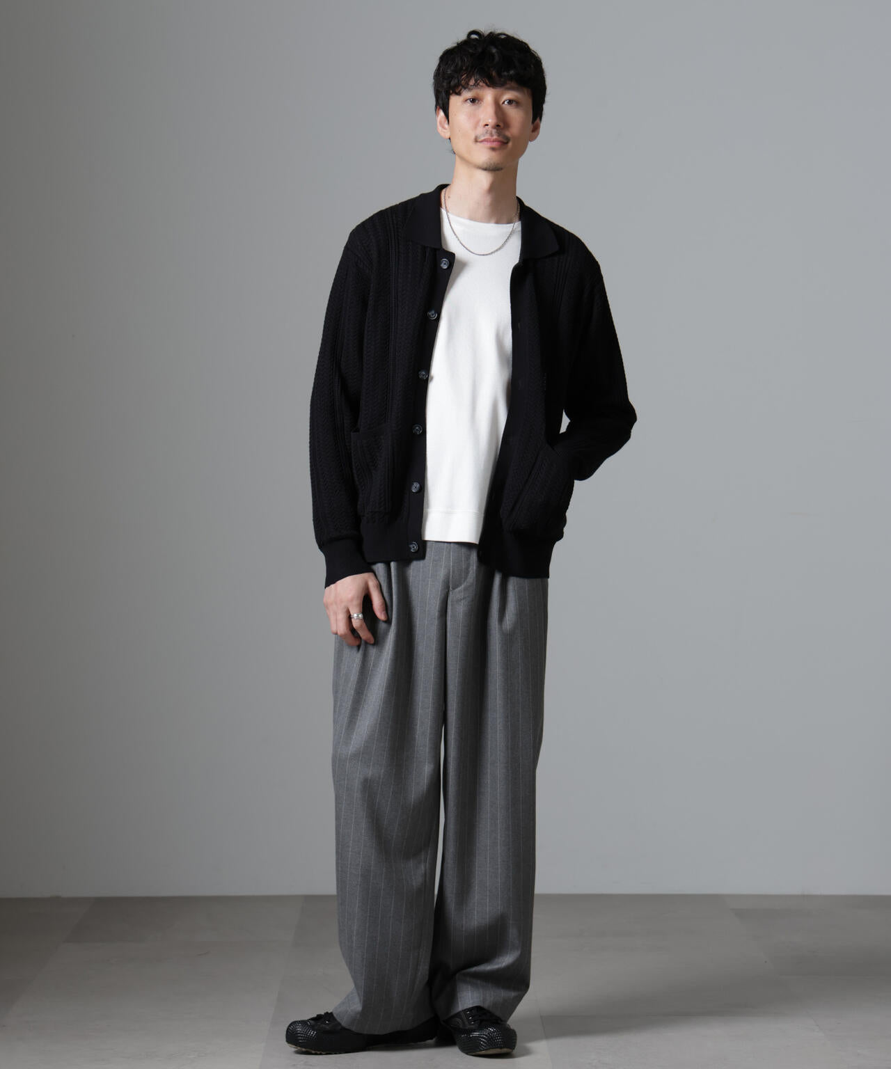 ケーブルニットカーディガン | NANO universe（ナノ・ユニバース