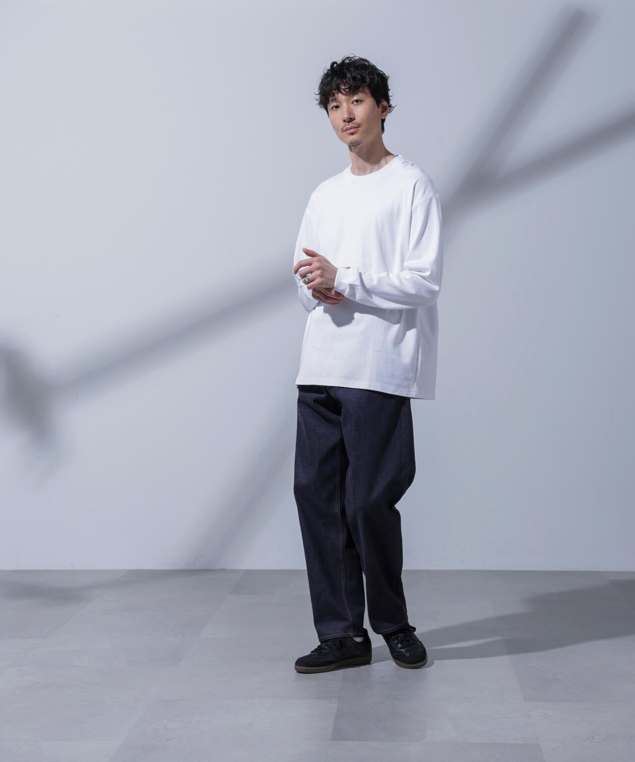 Anti Soaked(R) 汗染み防止 ビッグTシャツ 長袖 | NANO universe（ナノ