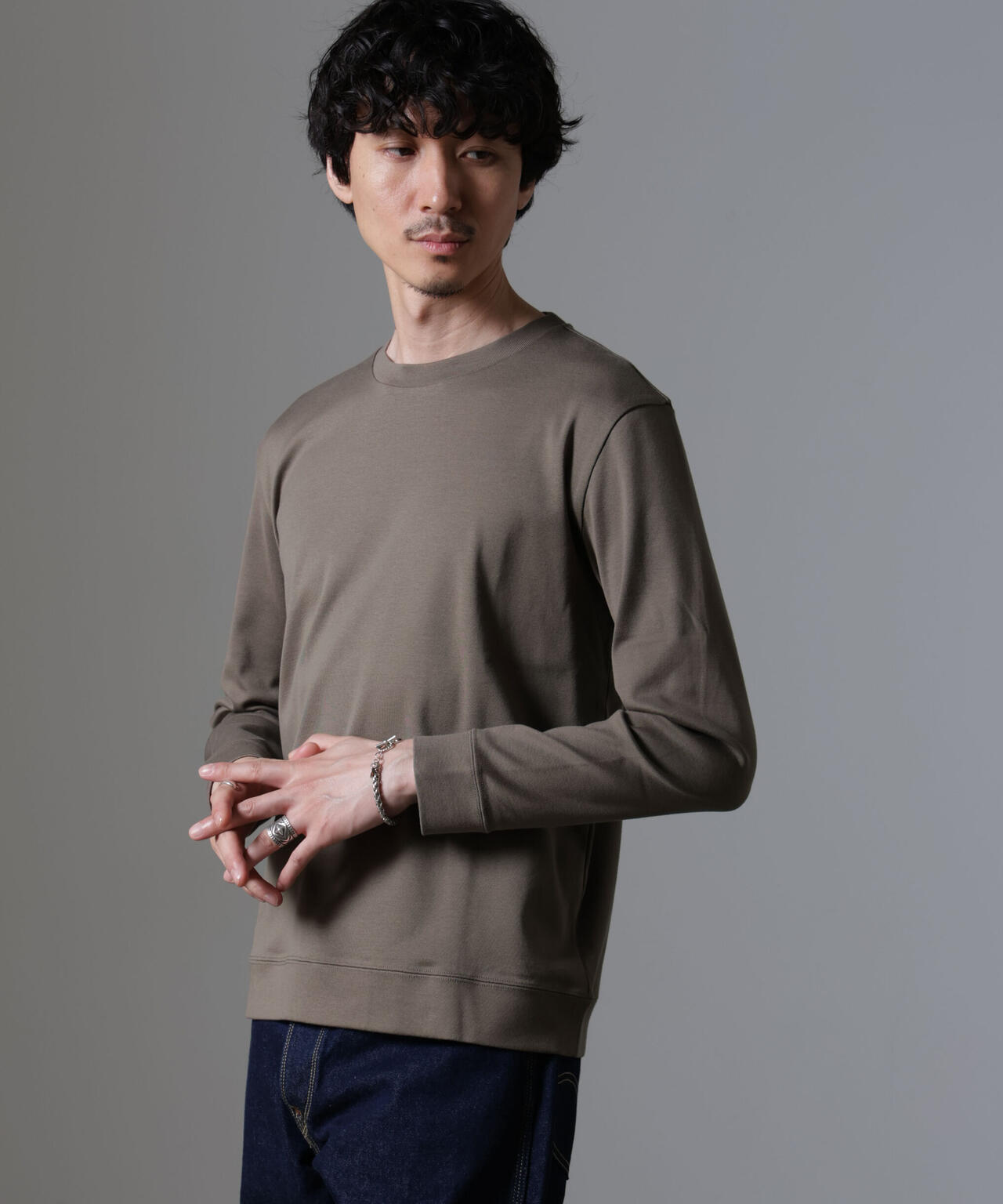 ｢FORMAL JERSEY｣クルーネックカットソー長袖