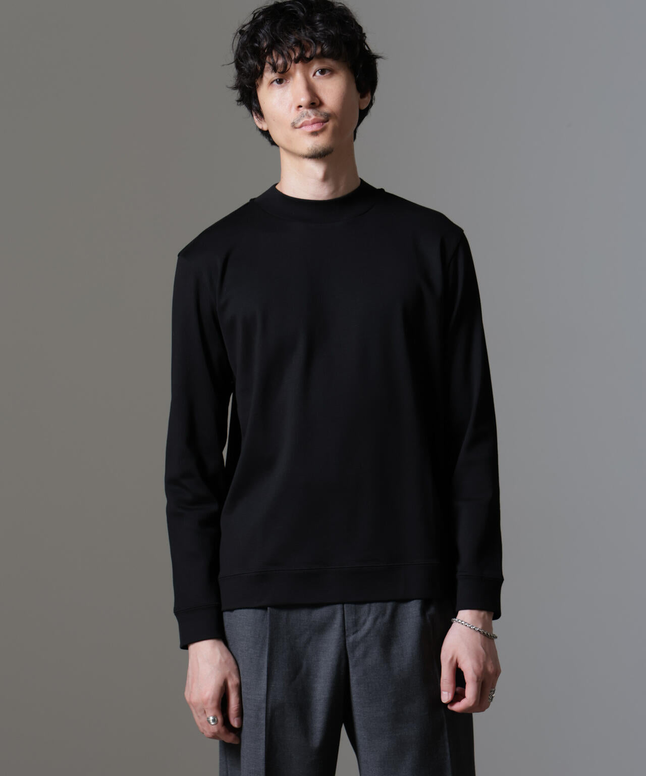 FORMAL JERSEY｣モックネックカットソー長袖 | NANO universe（ナノ