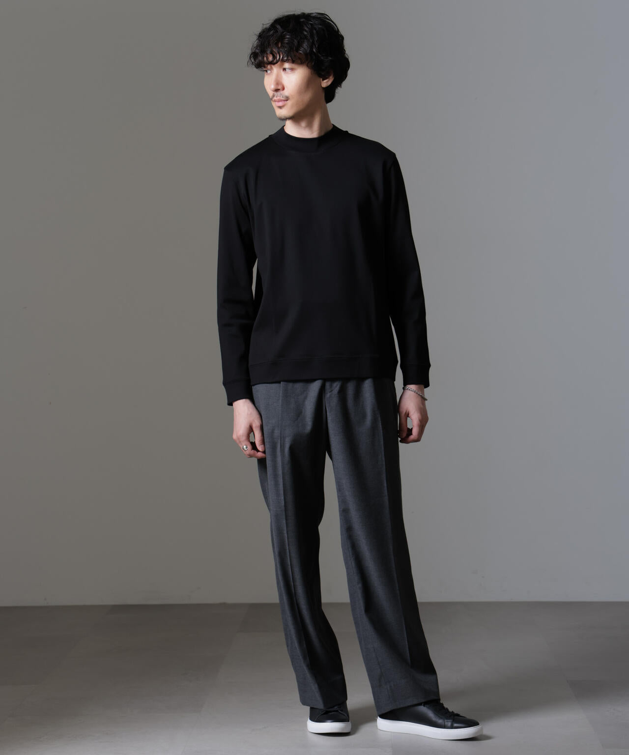 FORMAL JERSEY｣モックネックカットソー長袖 | NANO universe（ナノ