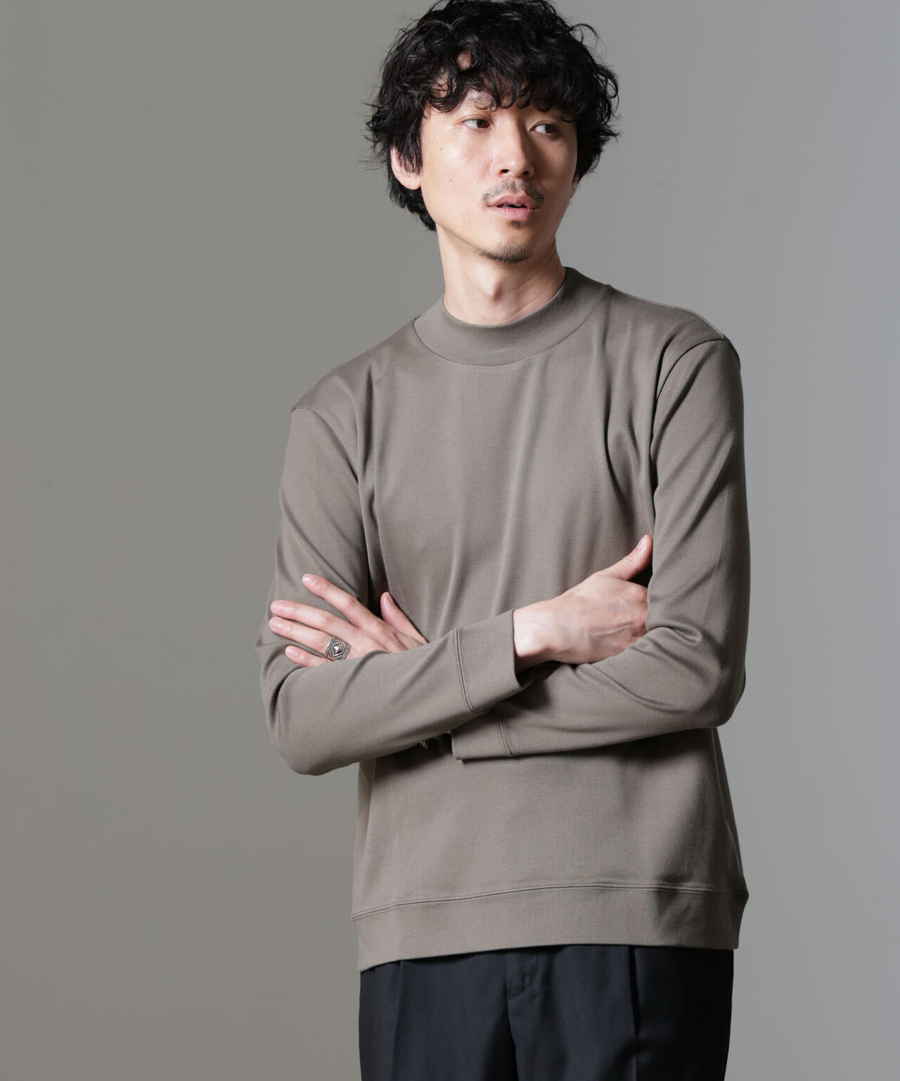 【未使用級】レオナール モックネック シルバーラメ トリム カットソー 和柄 6684223216-043_SUB.jpg?v=