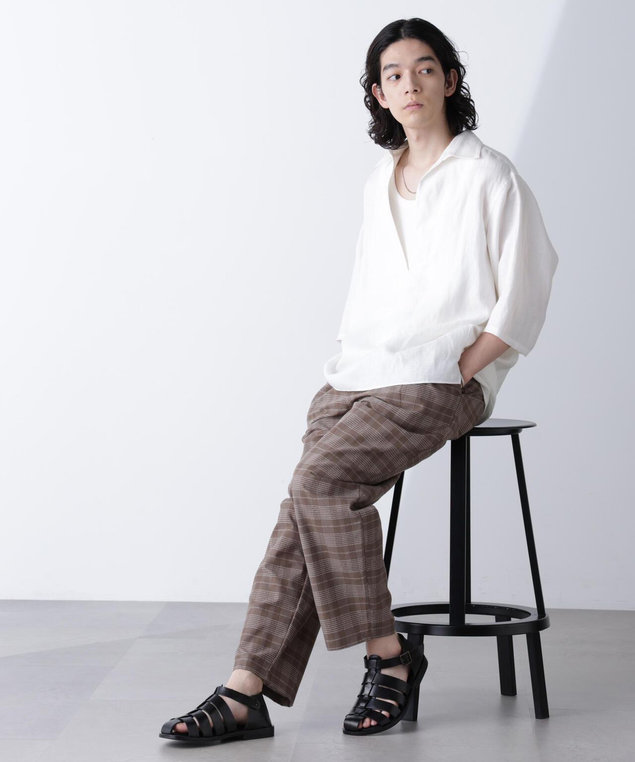 ブークレチェックイージーパンツ | NANO universe（ナノ・ユニバース