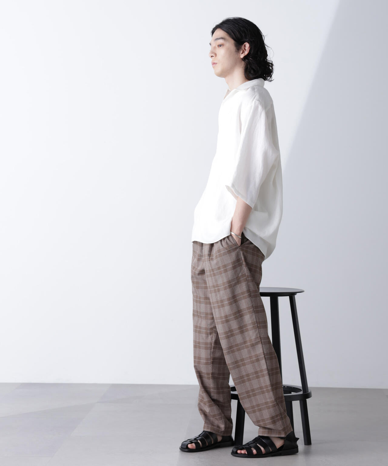 パンツ Nao24 ハイストレッチスポーティーテーパードイージーパンツ