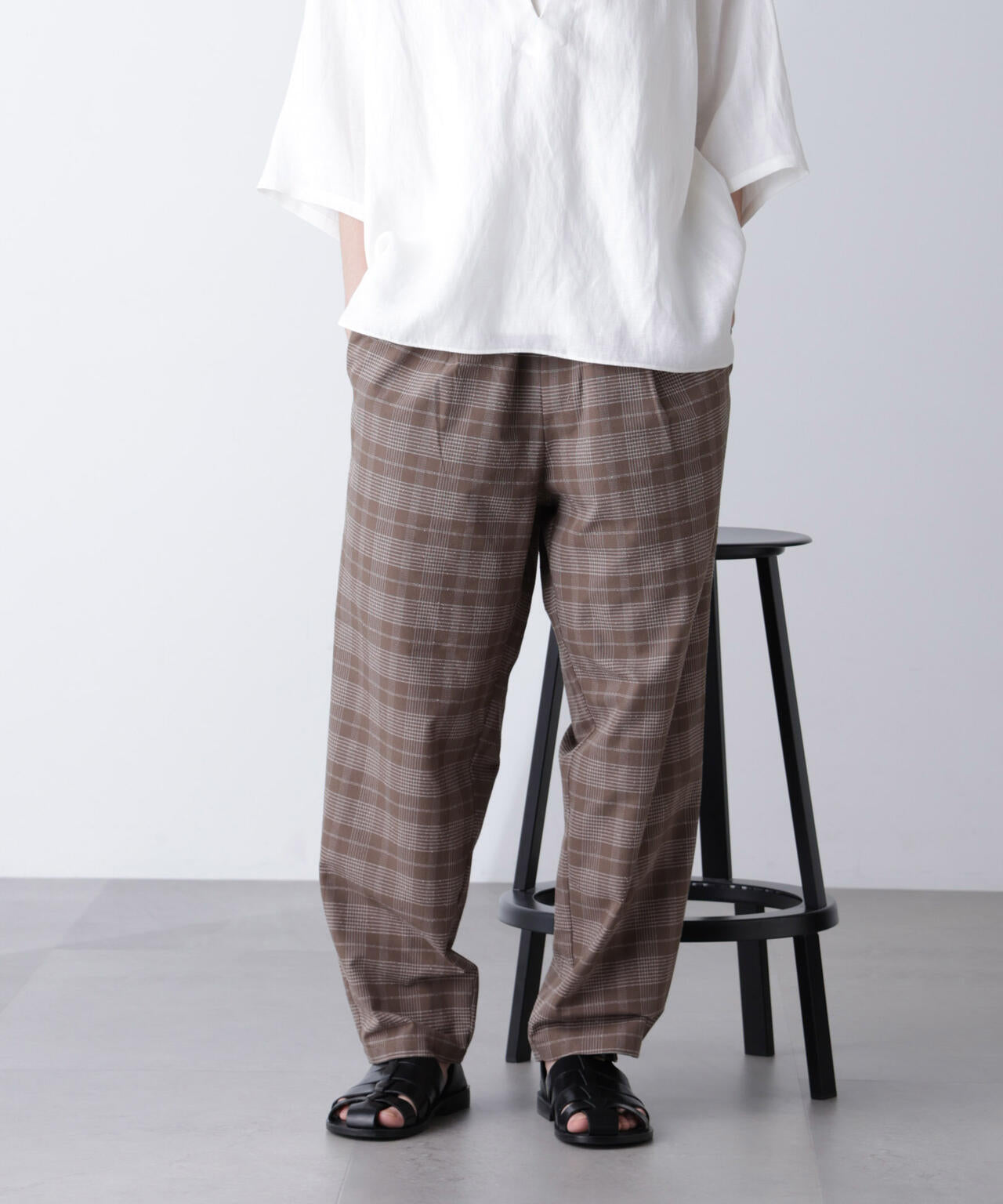 パンツ Nao24 ハイストレッチスポーティーテーパードイージーパンツ