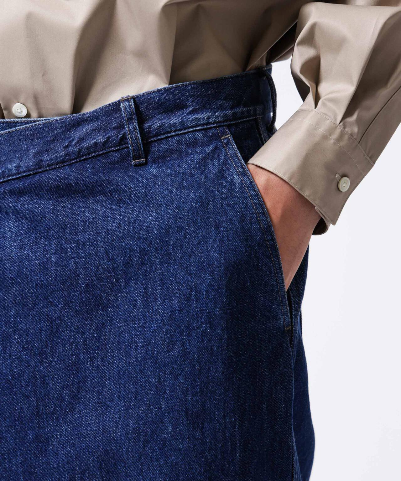 【定価¥24,200】ASSEMBLANC ラップディティールデニムトラウザー ASSEMBLANC ( アッサンブロン ) 」 ラップ ディティール デニム