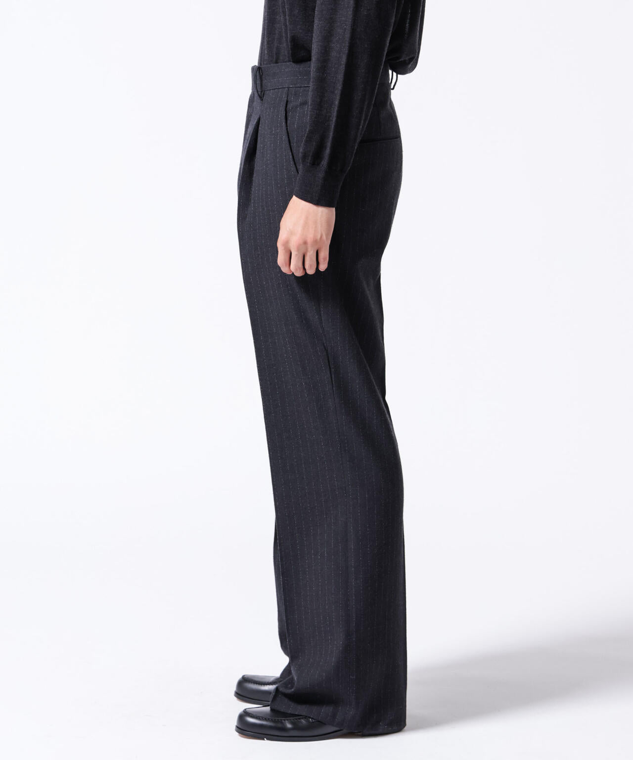 ASSEMBLANC」クリースワイドパンツ(セットアップ可) | NANO universe