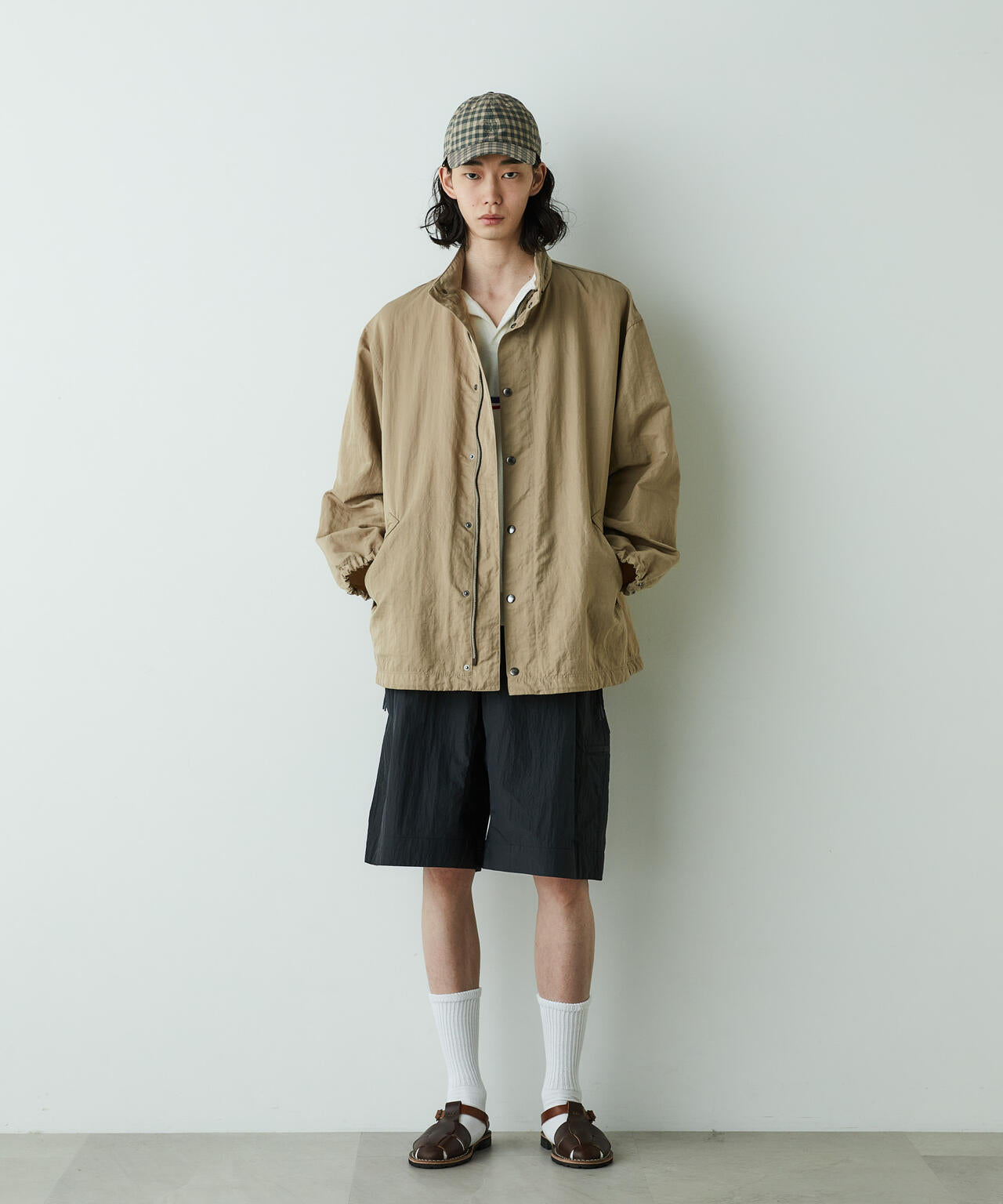 「HOTEL PALACE」オテルパラス ナイロンテックルーズシルエットコーチブルゾン