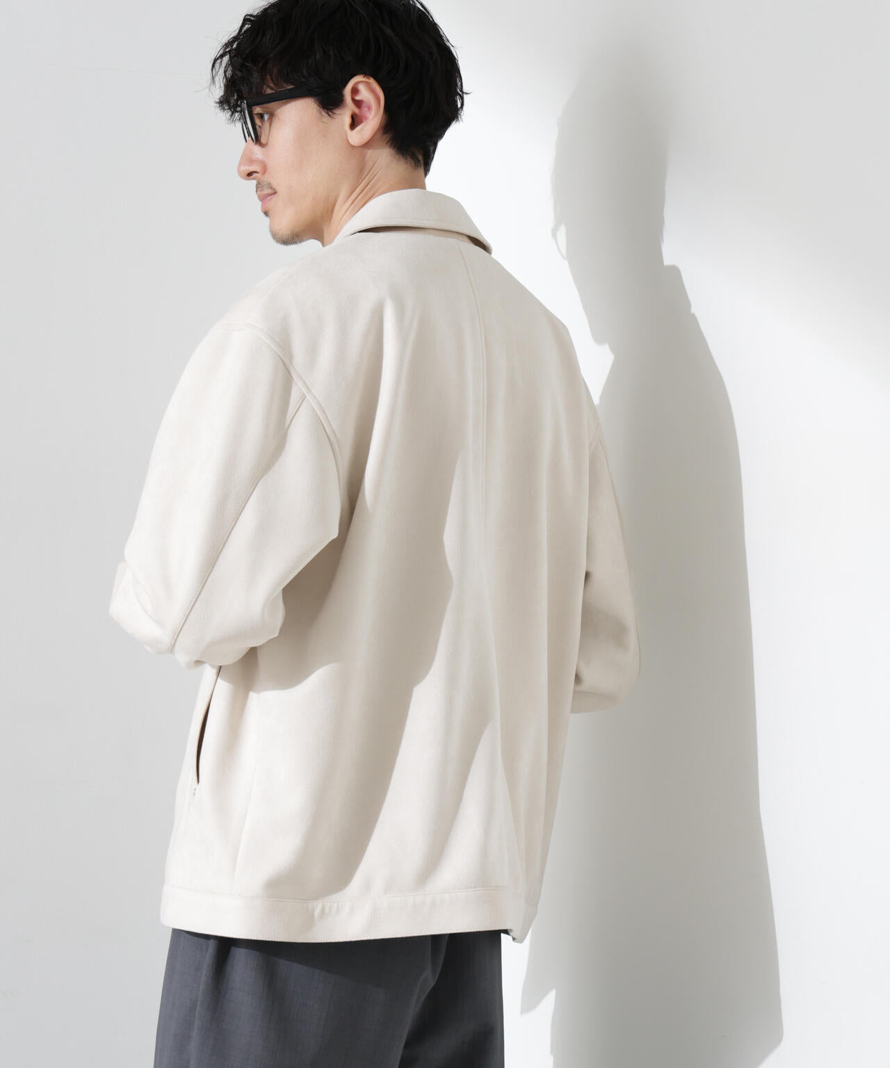 フェイクスエードシャツブルゾン | NANO universe（ナノ・ユニバース