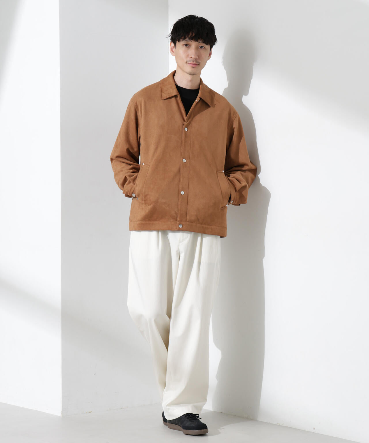 フェイクスエードシャツブルゾン | NANO universe（ナノ