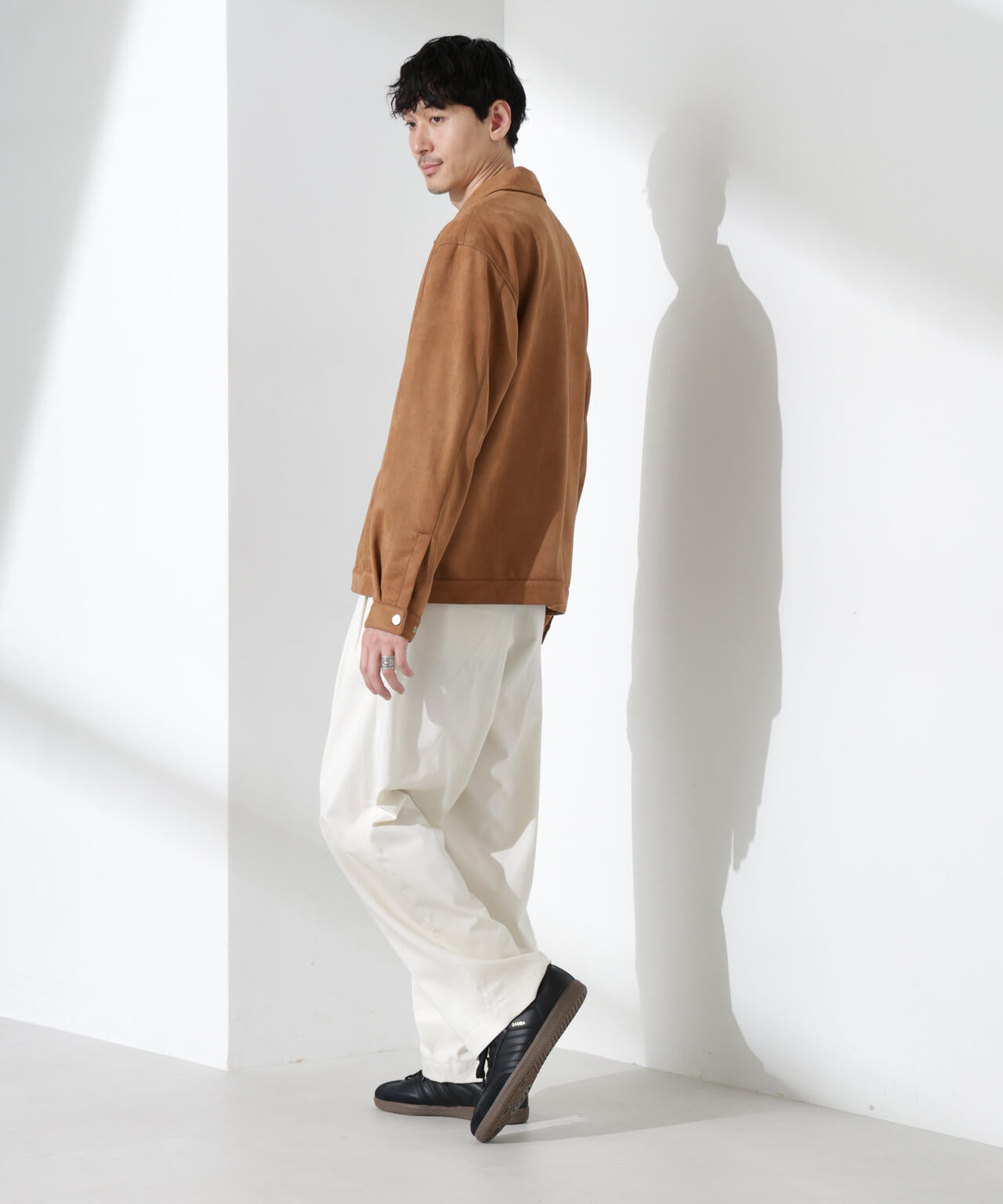 フェイクスエードシャツブルゾン | NANO universe（ナノ・ユニバース