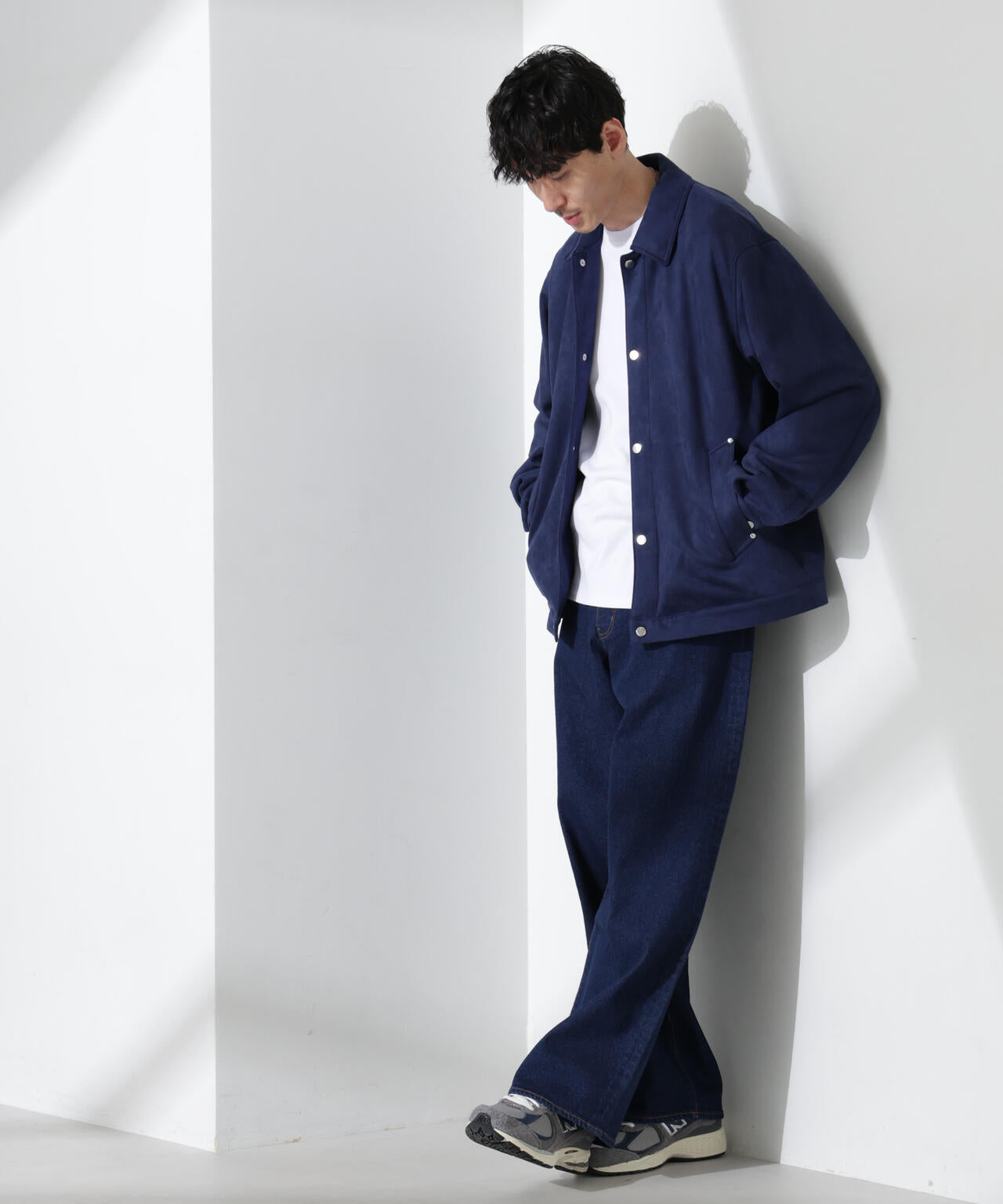 フェイクスエードシャツブルゾン | NANO universe（ナノ・ユニバース